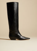 The Marfa Knee-High Boot in Black Leather