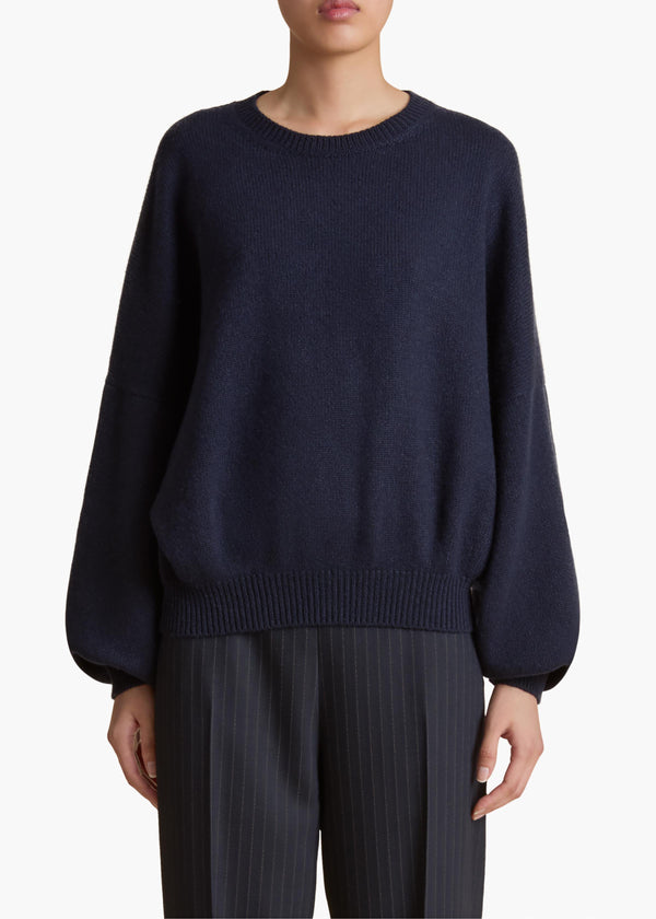 Margaux Sweater in Midnight FRONT VIEW