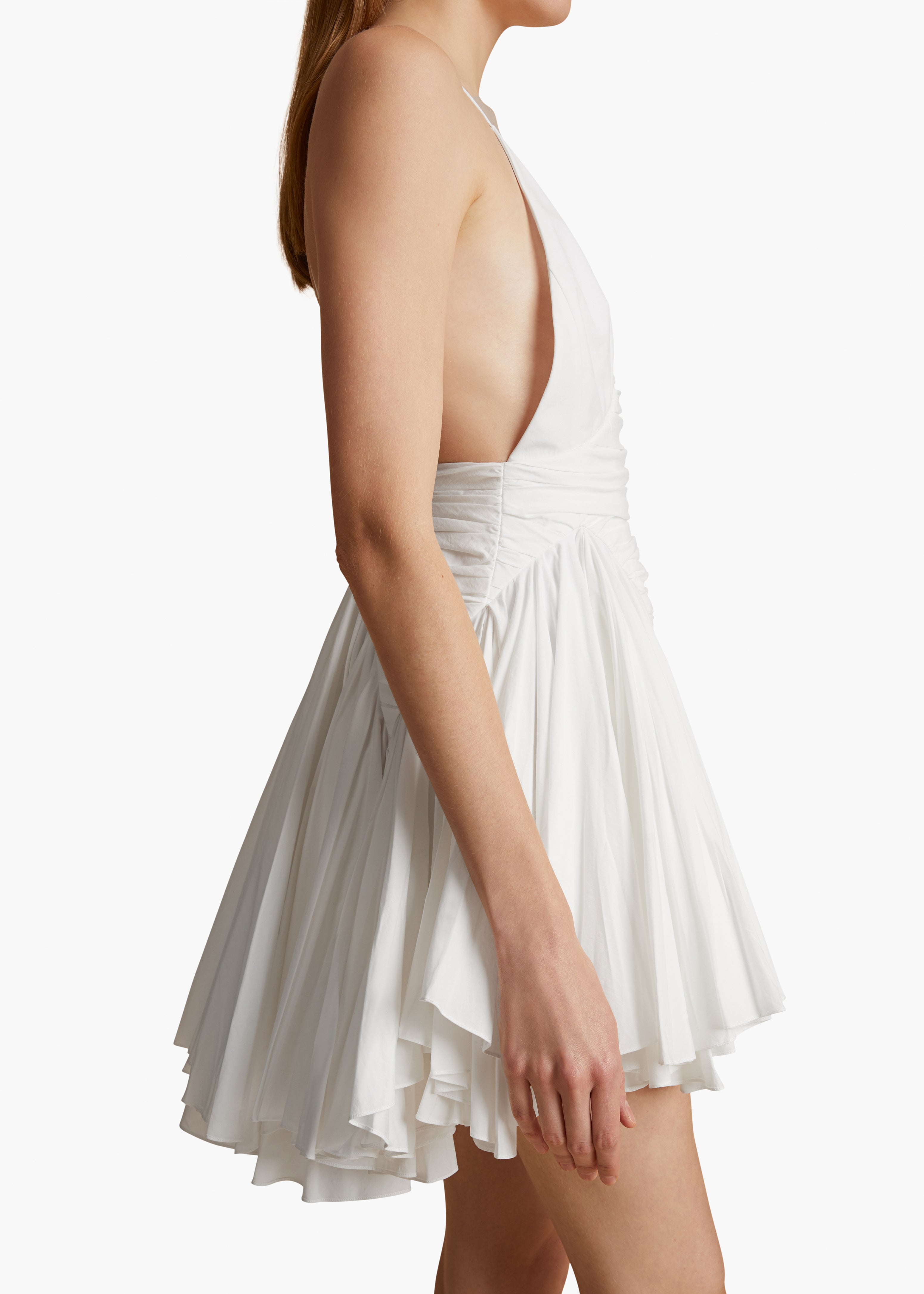 Margot Dress in White DETAILED VIEW 2