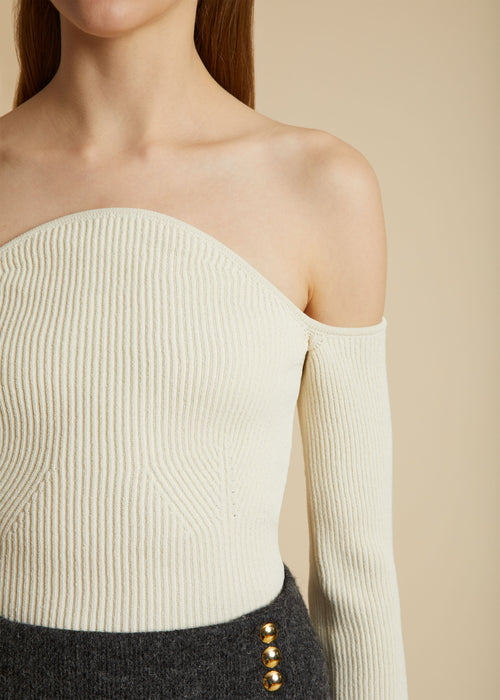 The Maria Top in Ivory