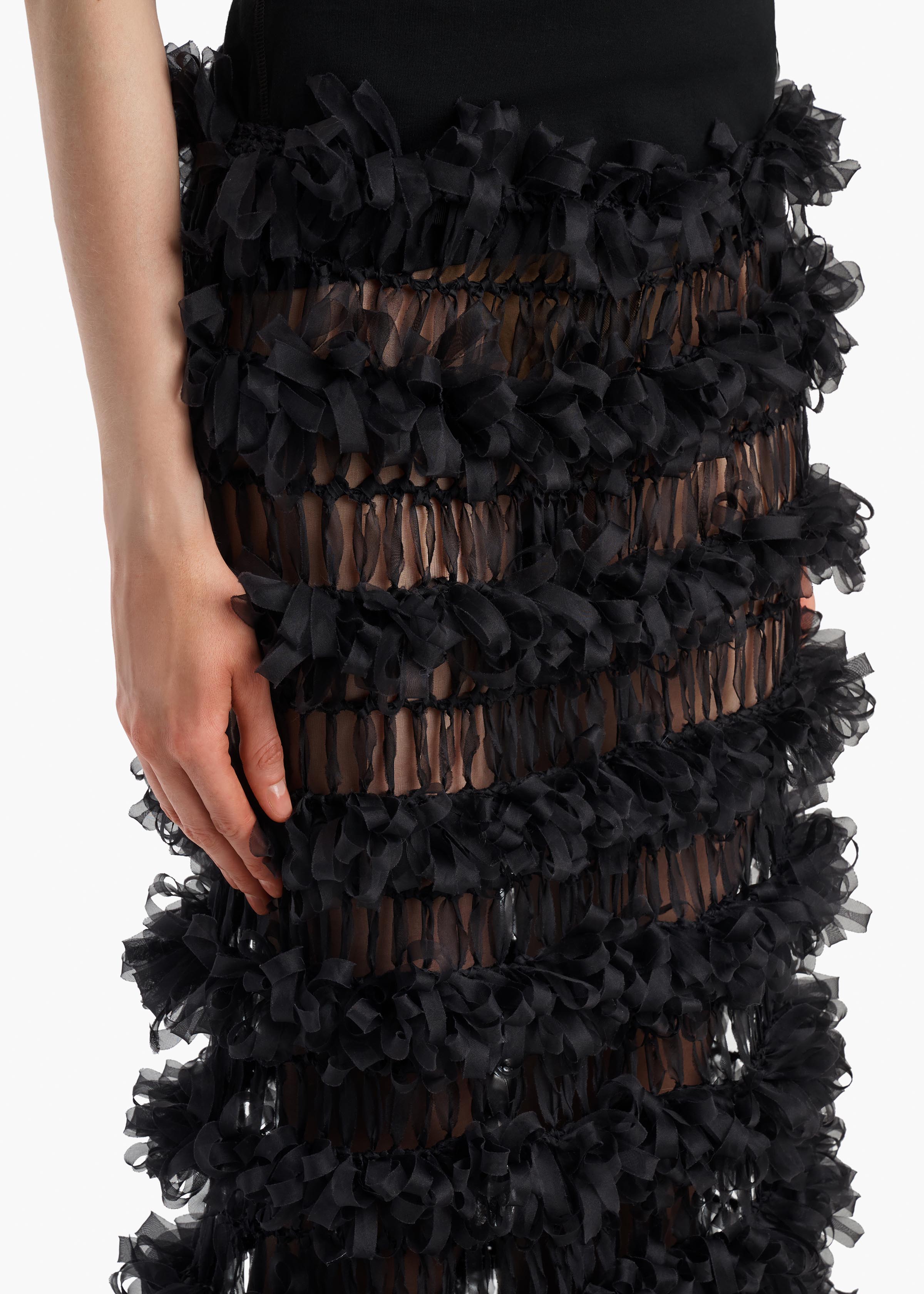 KHAITE  - Marie Skirt in Black