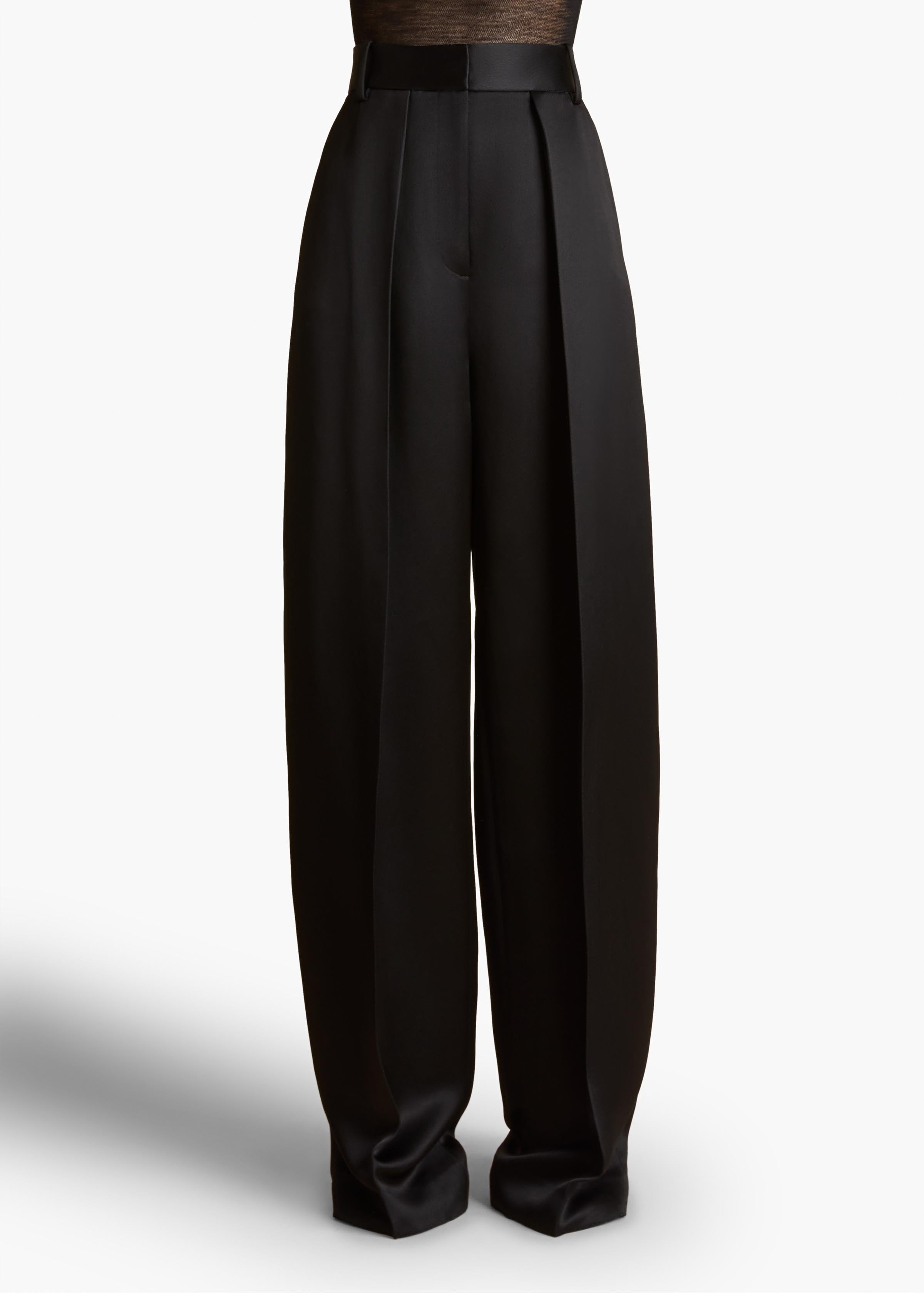 Maris Pant in Black FRONT VIEW