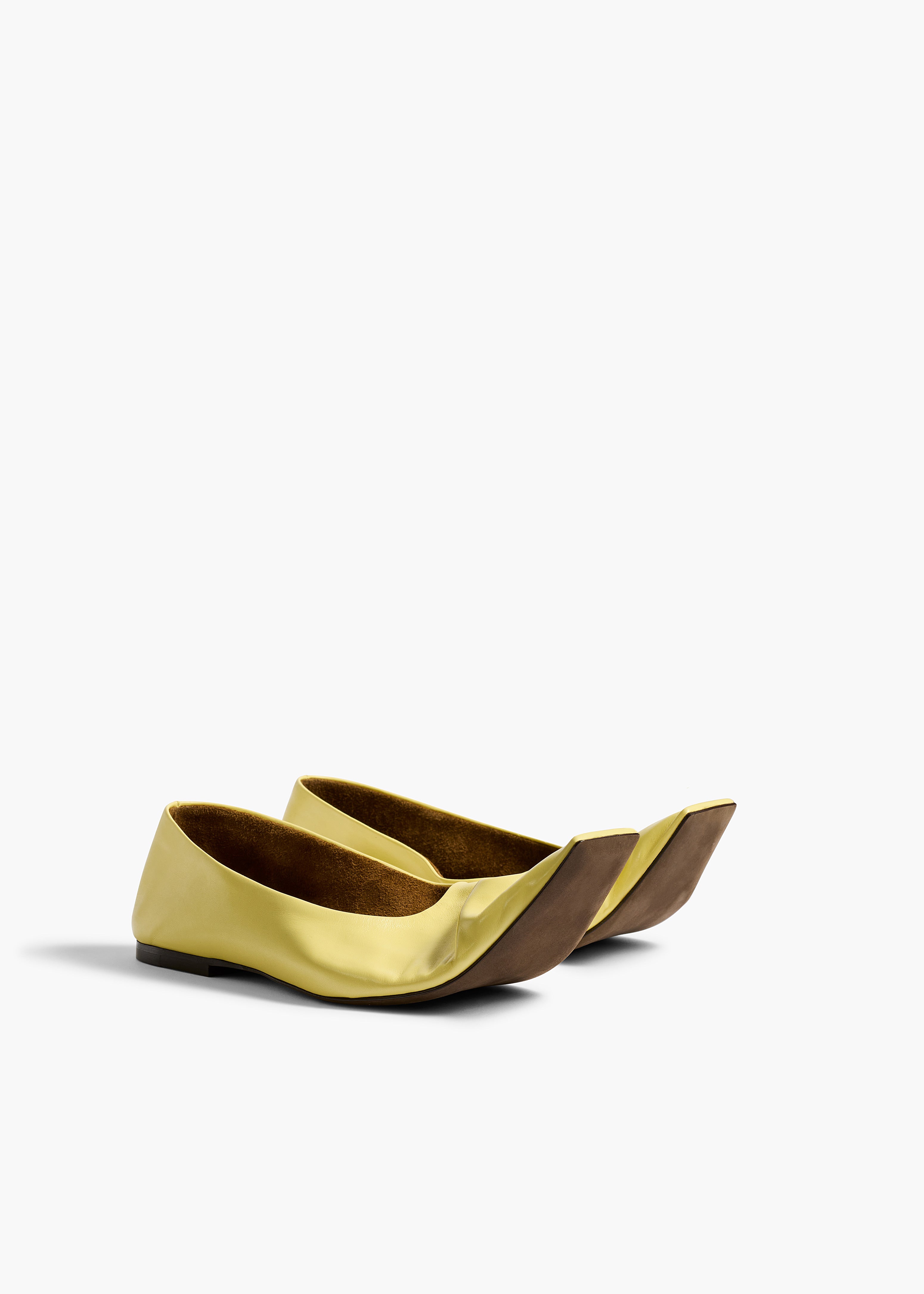 Marlene Ballerina in Pale Yellow