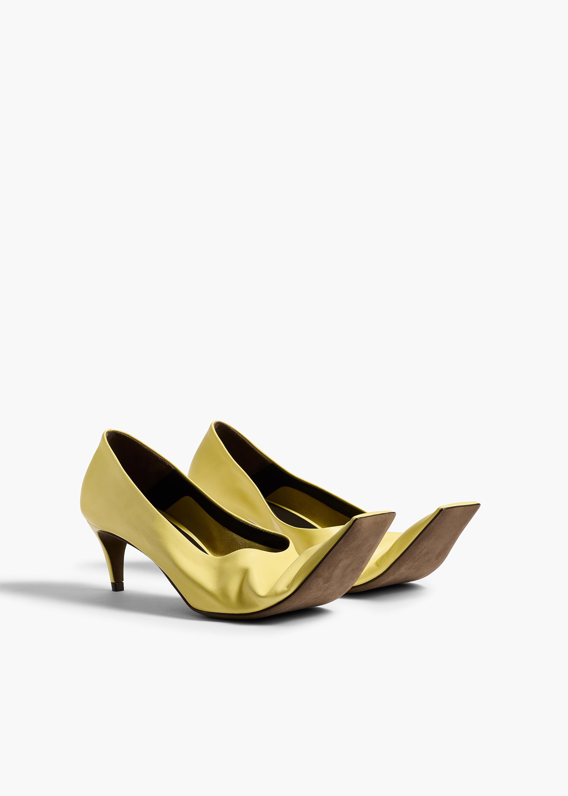 Marlene Low Pump in Pale Yellow