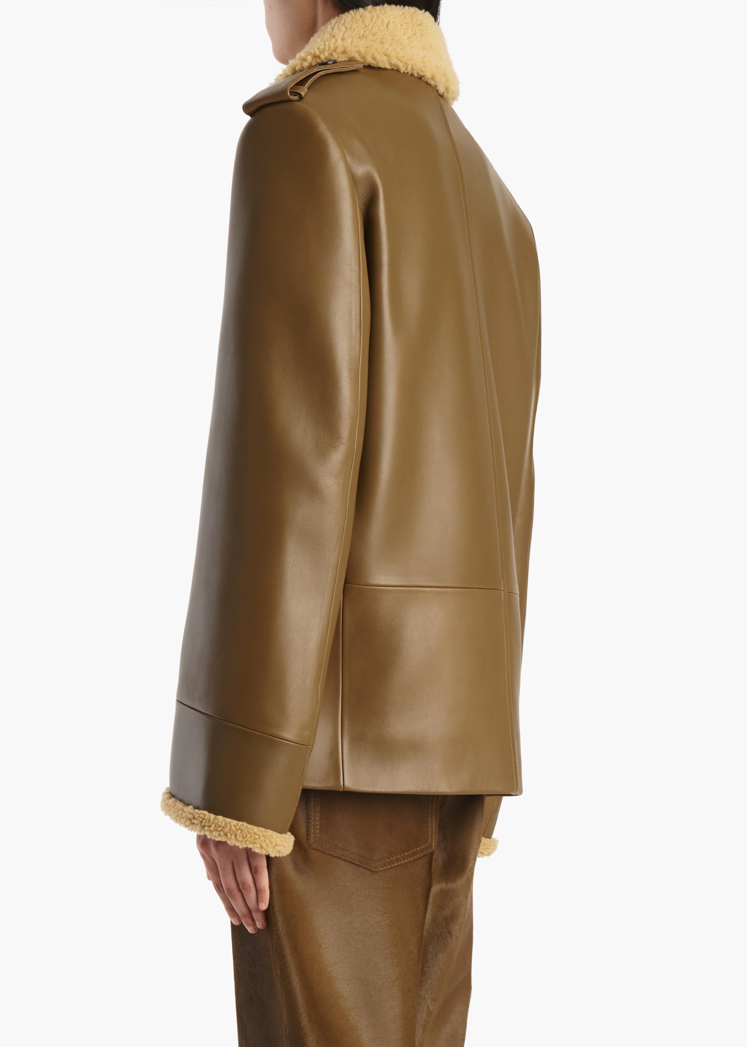 Marlot Coat in Dark Olive