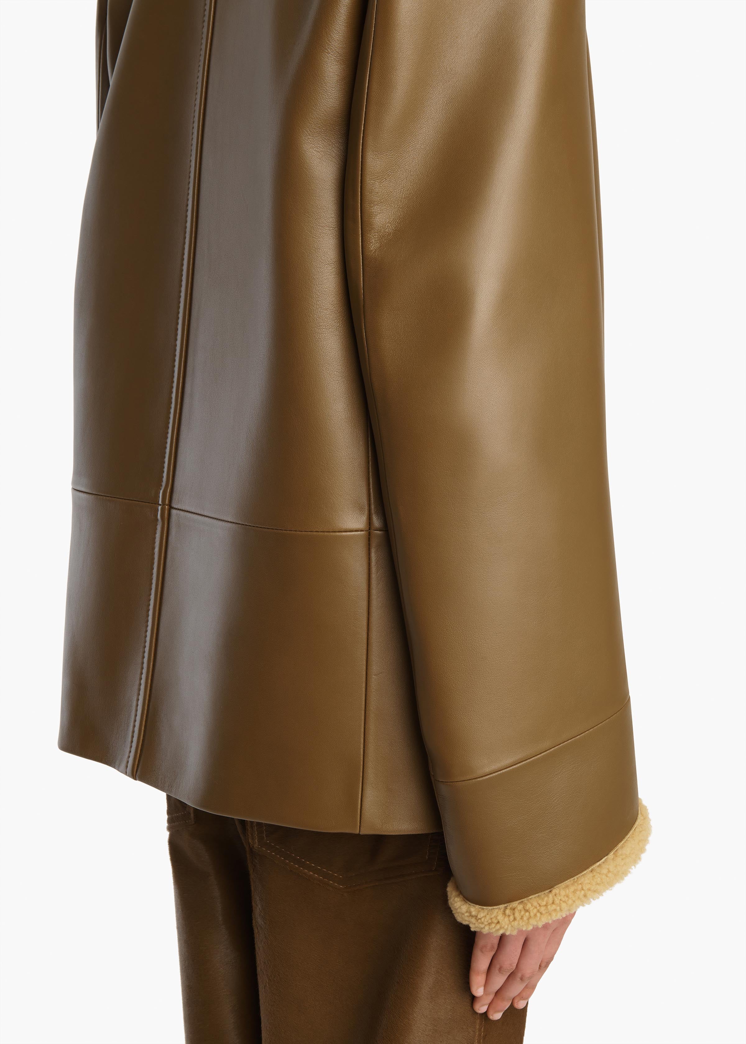 Marlot Coat in Dark Olive