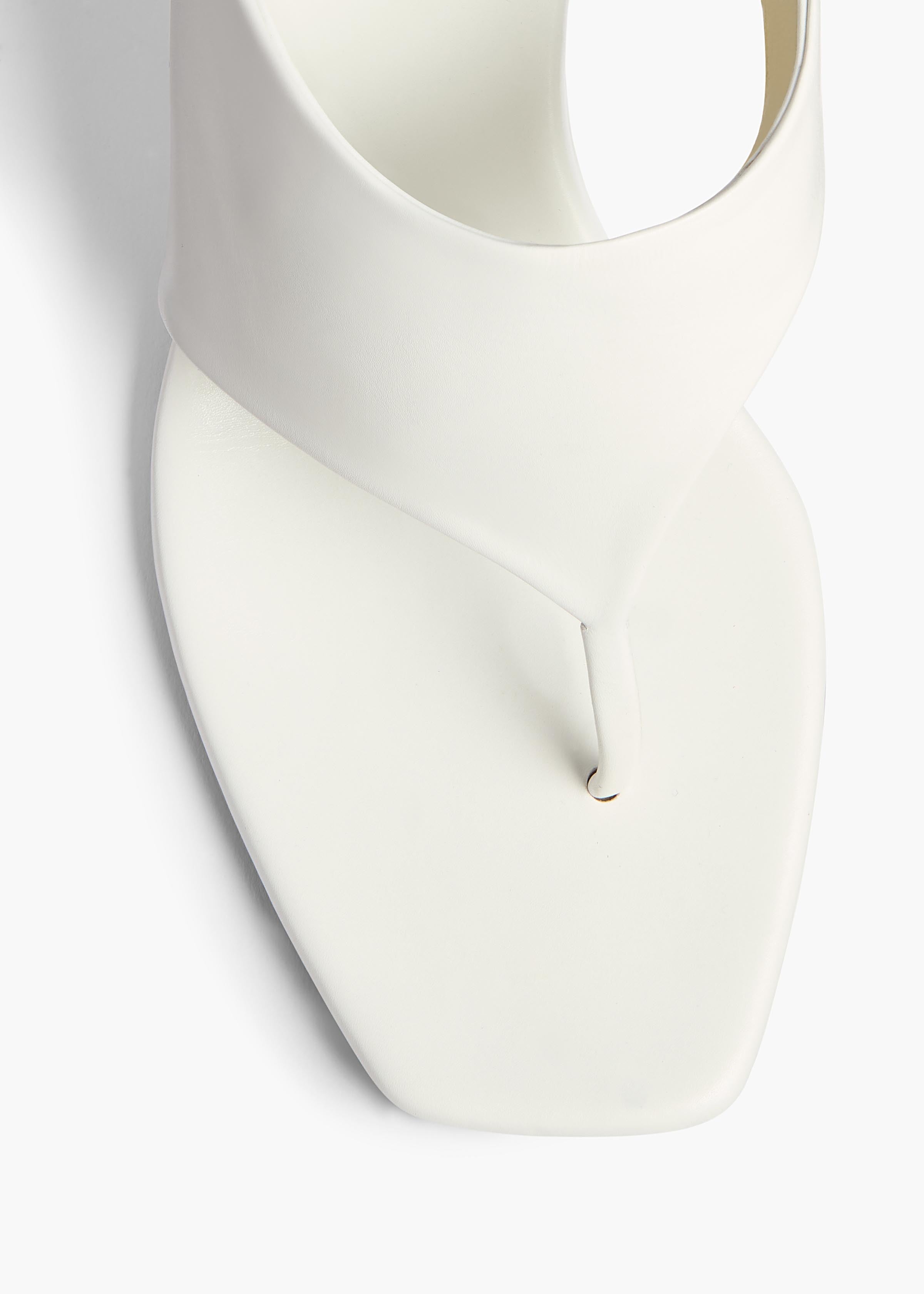 Marlow Mule in Chalk Glazed Leather