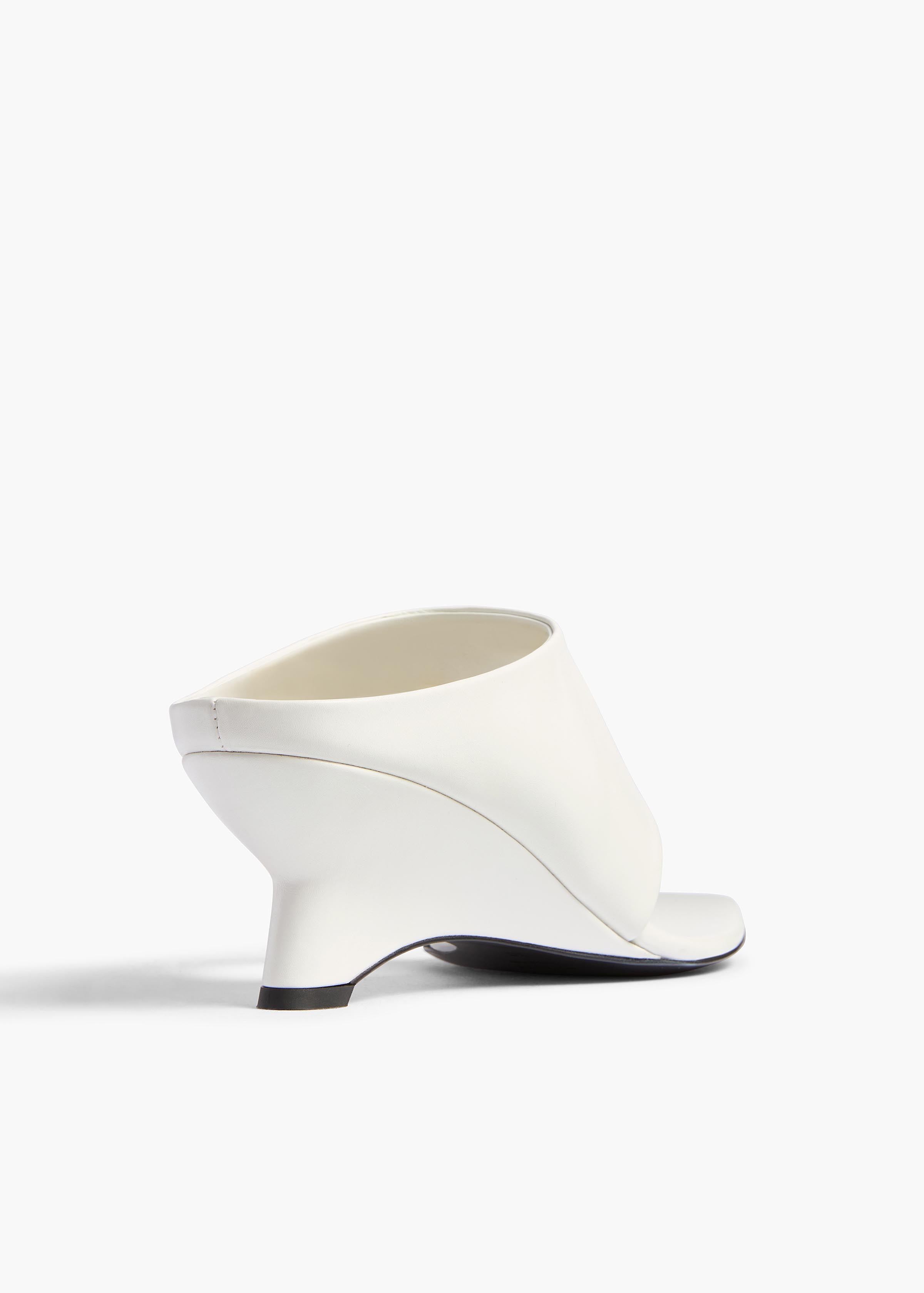 Marlow Mule in Chalk Glazed Leather