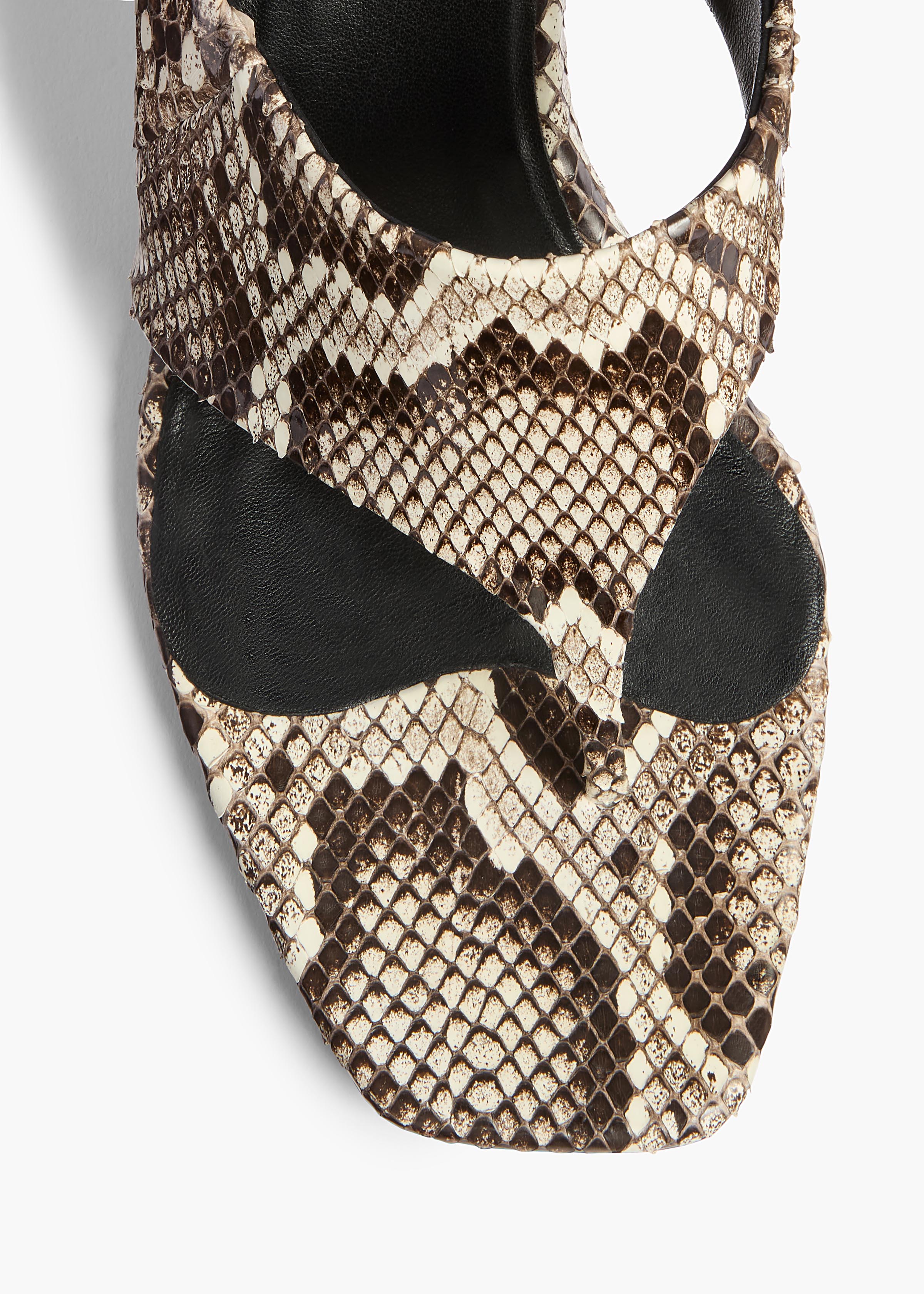 MARLOW MULE 55 NATURAL PYTHON F3108 928 121 C