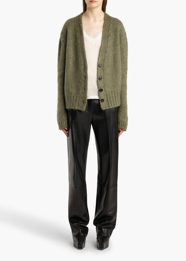MAURA CARDIGAN OLIVE 18358335 420 A STYLED