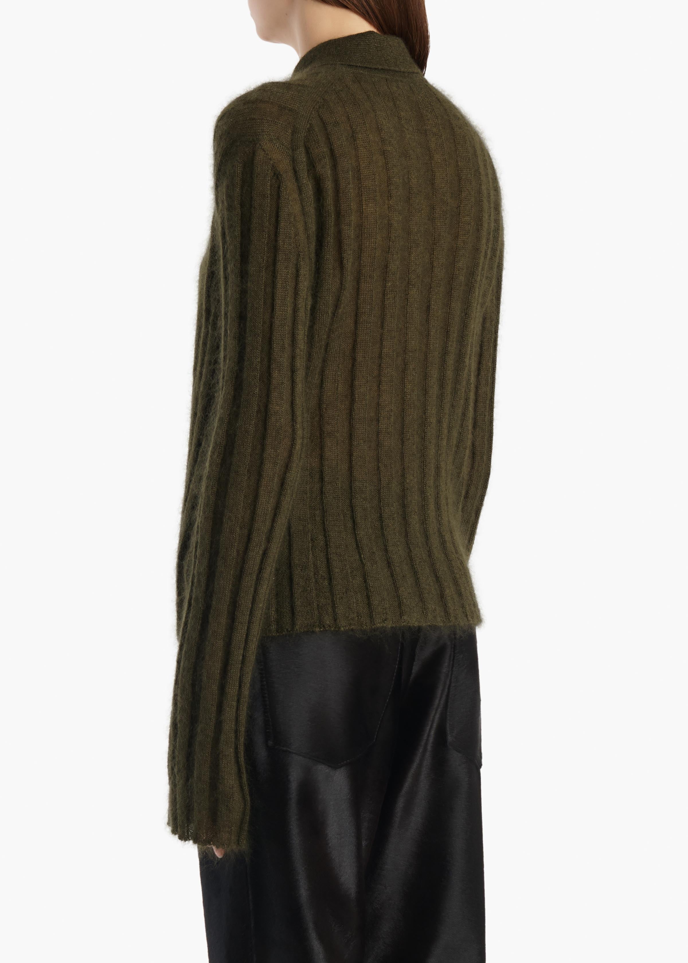 Meadow Sweater in Dark Olive