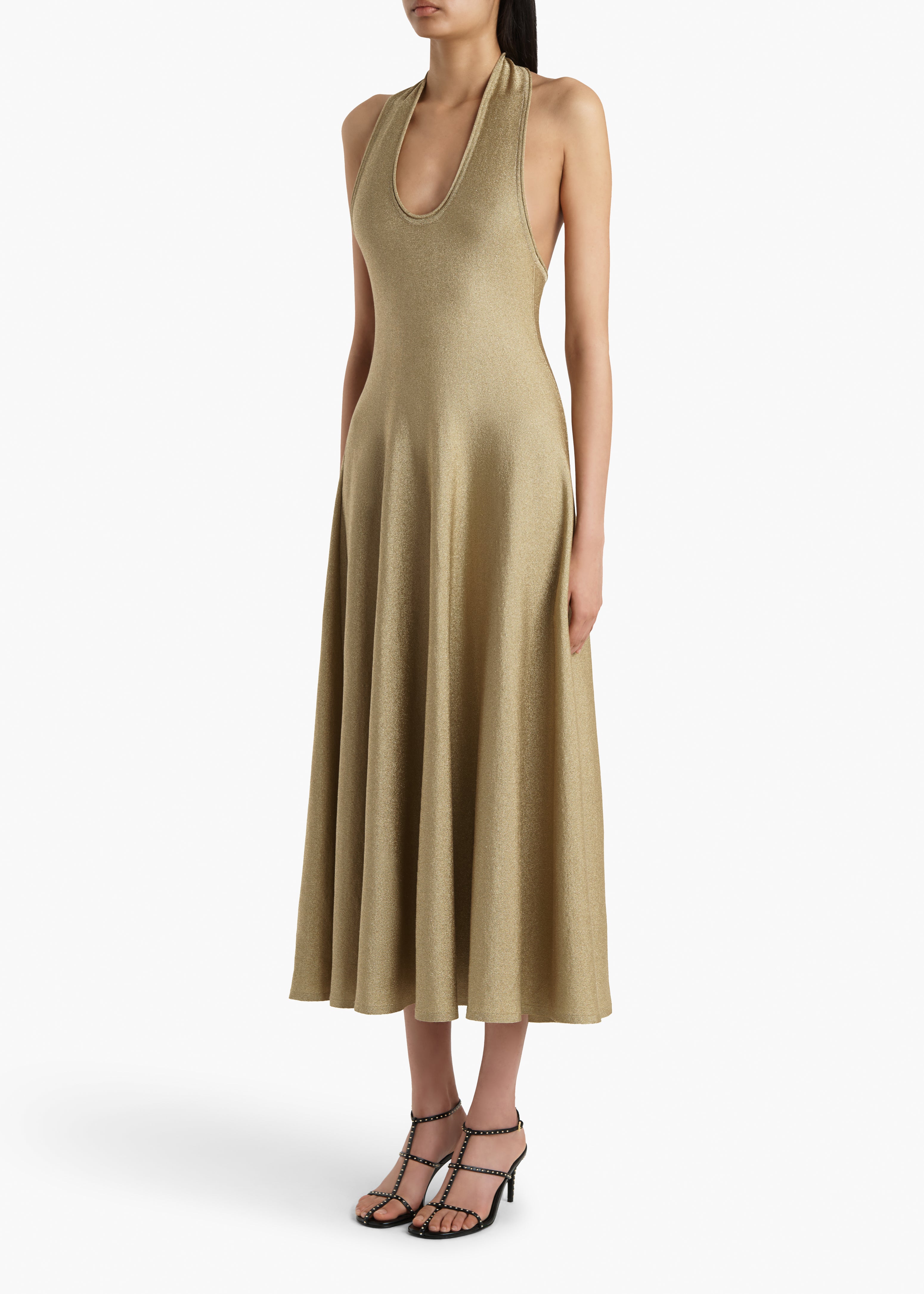 KHAITE  - Melina Dress in Gold