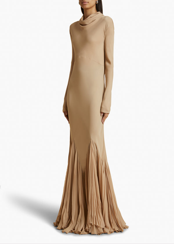 Metin Dress in Beige STYLED VIEW