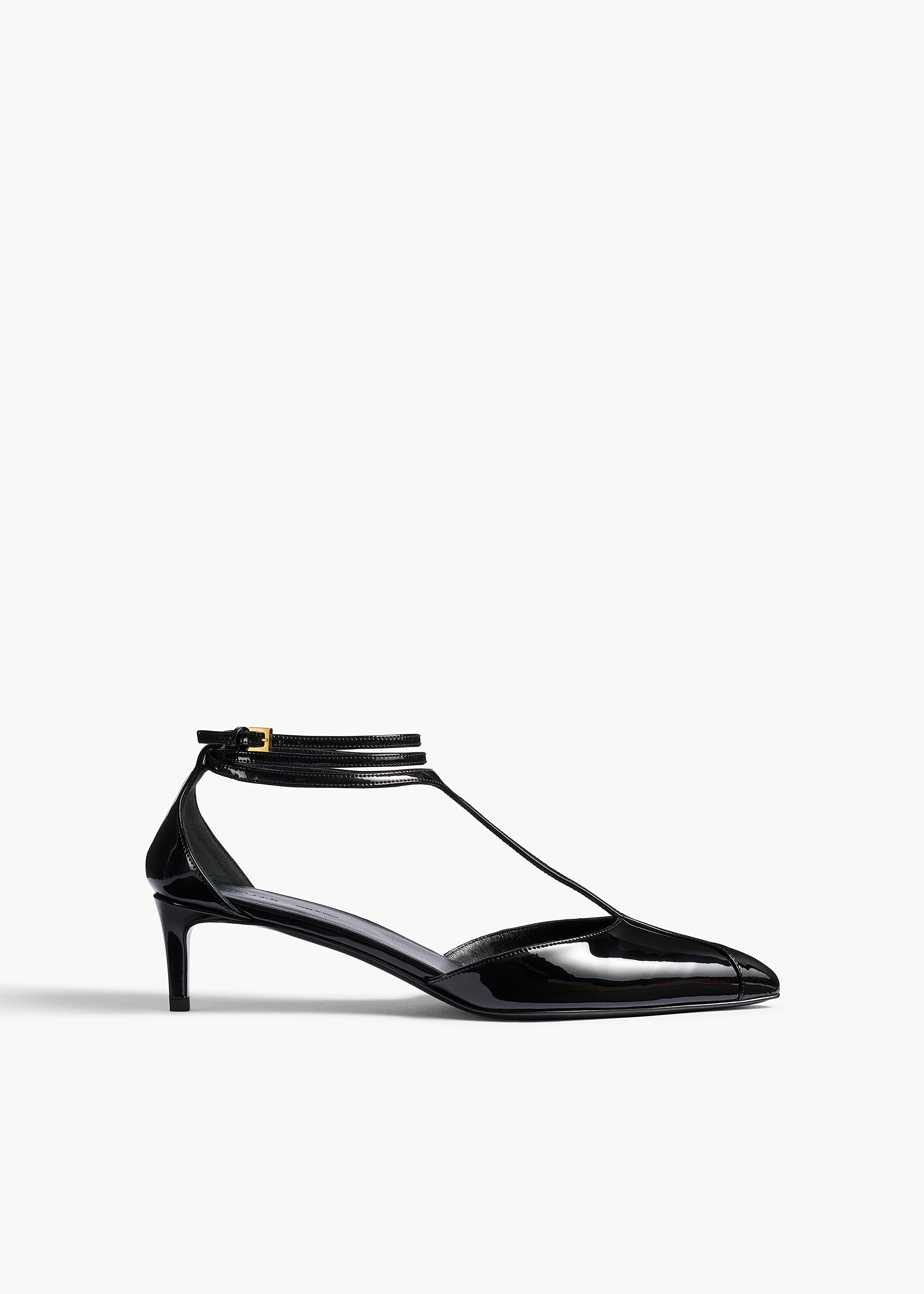 Mia Pump in Black Patent Leather
