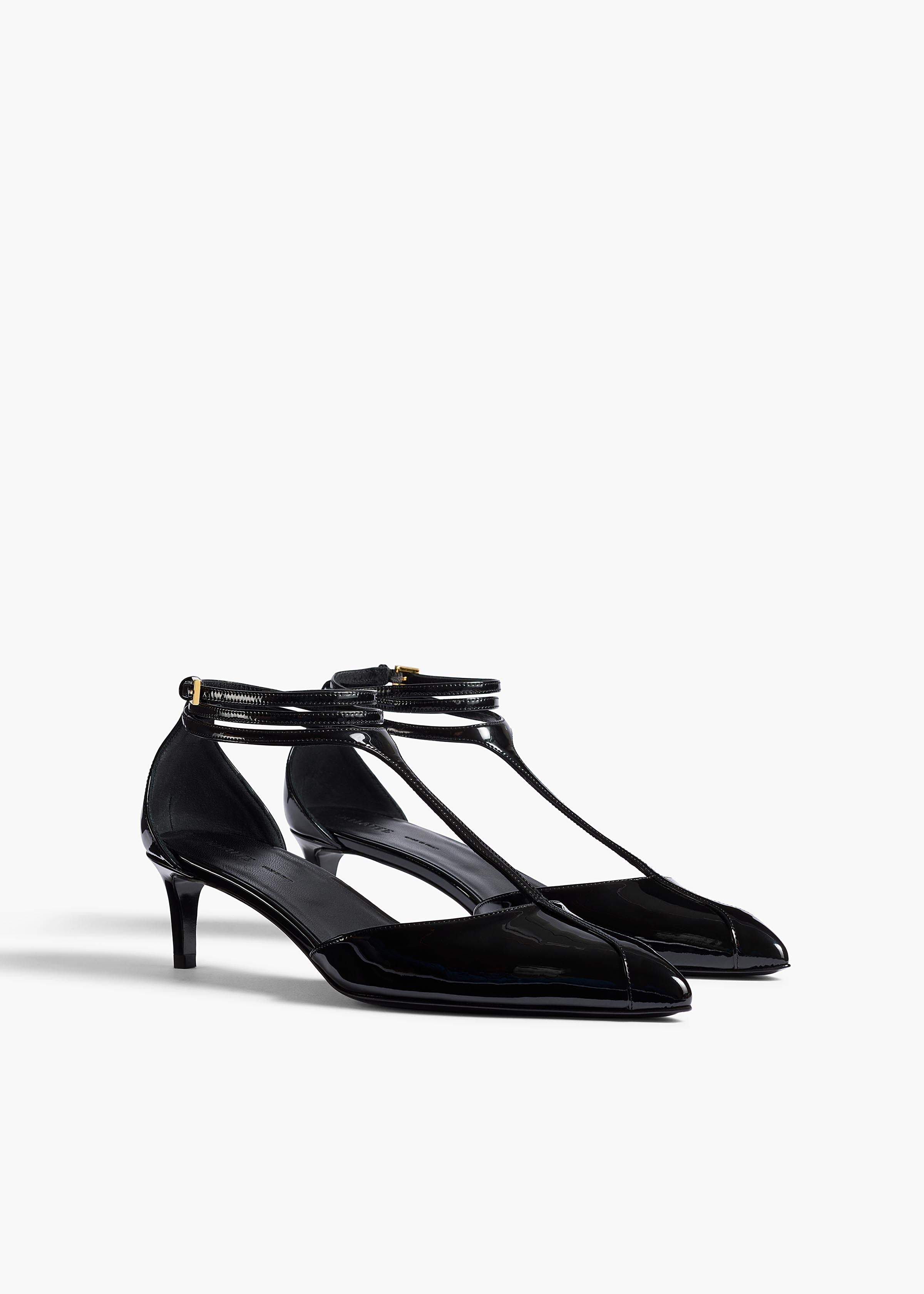 Mia Pump in Black Patent Leather