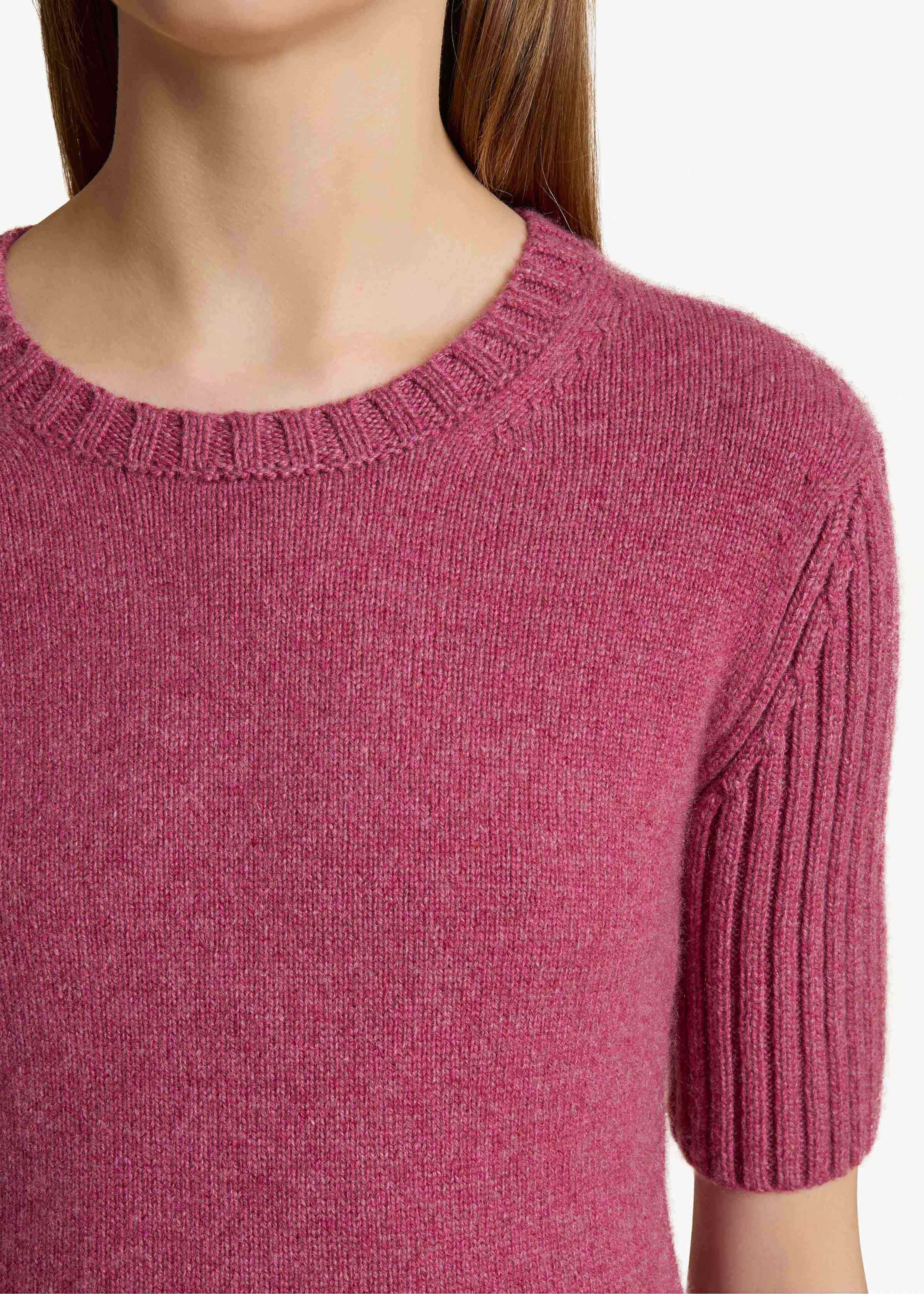 Mia Sweater in Amaranth DETAILED VIEW 2