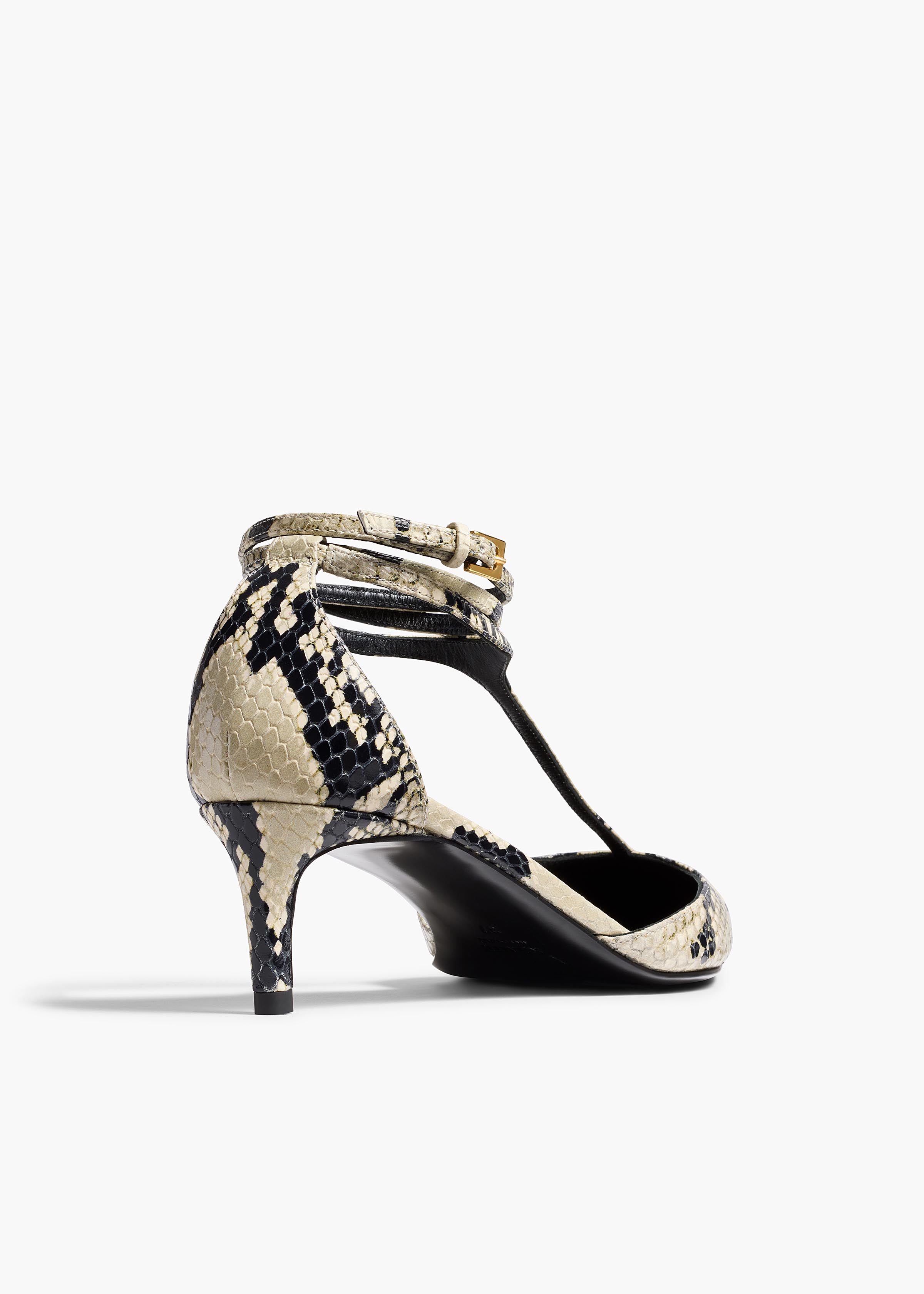 Mia Pump in Python-Embossed Leather