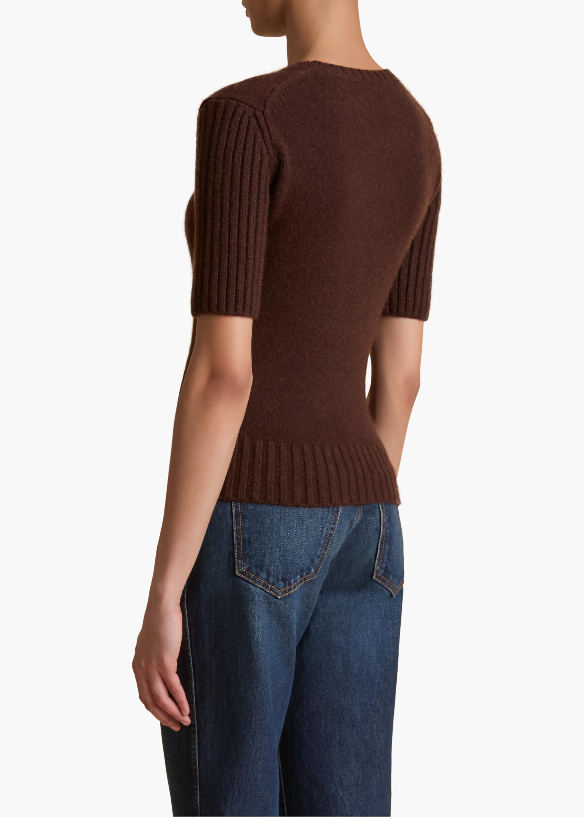 Mia Sweater in Rosewood BACK VIEW