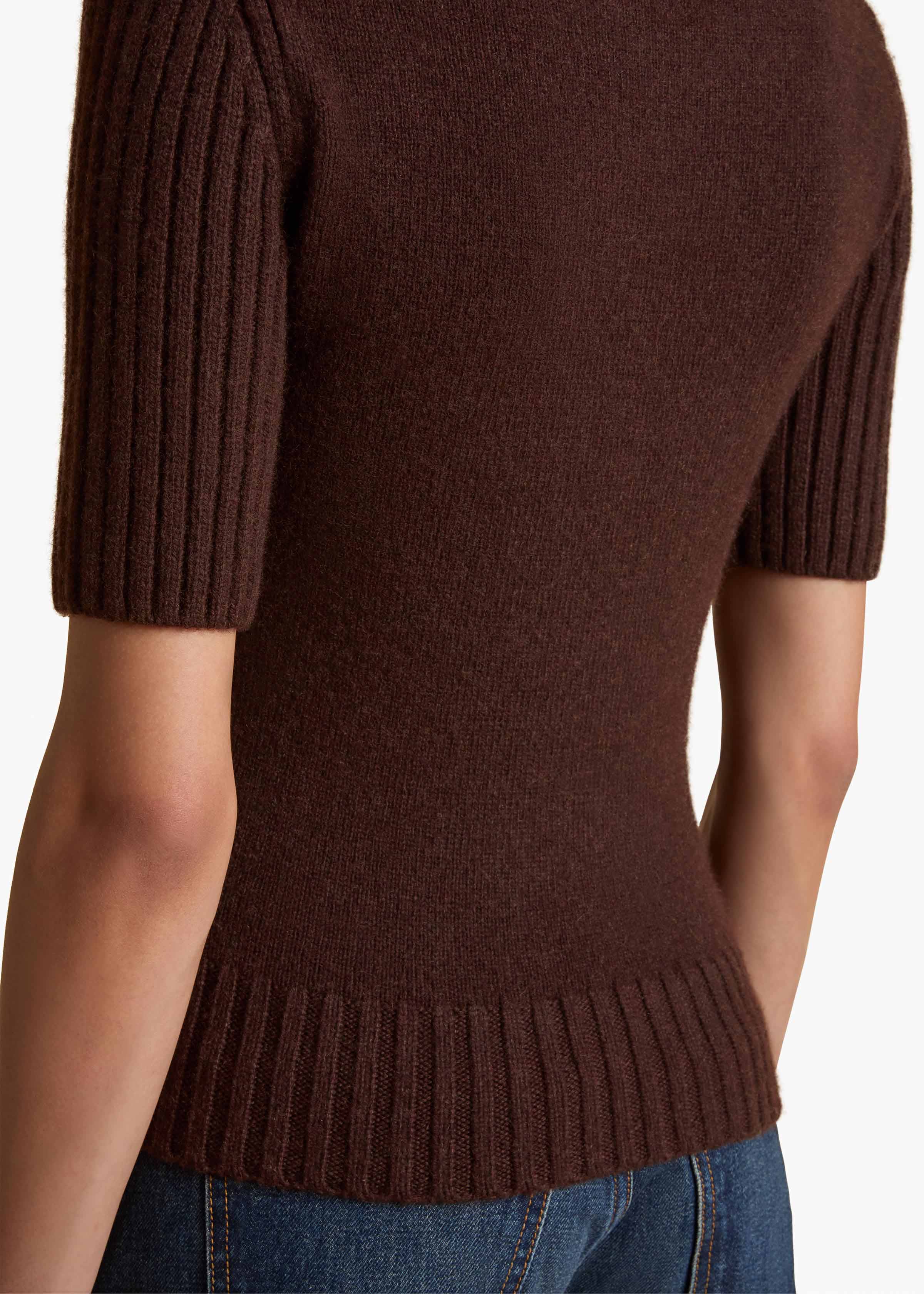 Mia Sweater in Rosewood DETAILED VIEW 1