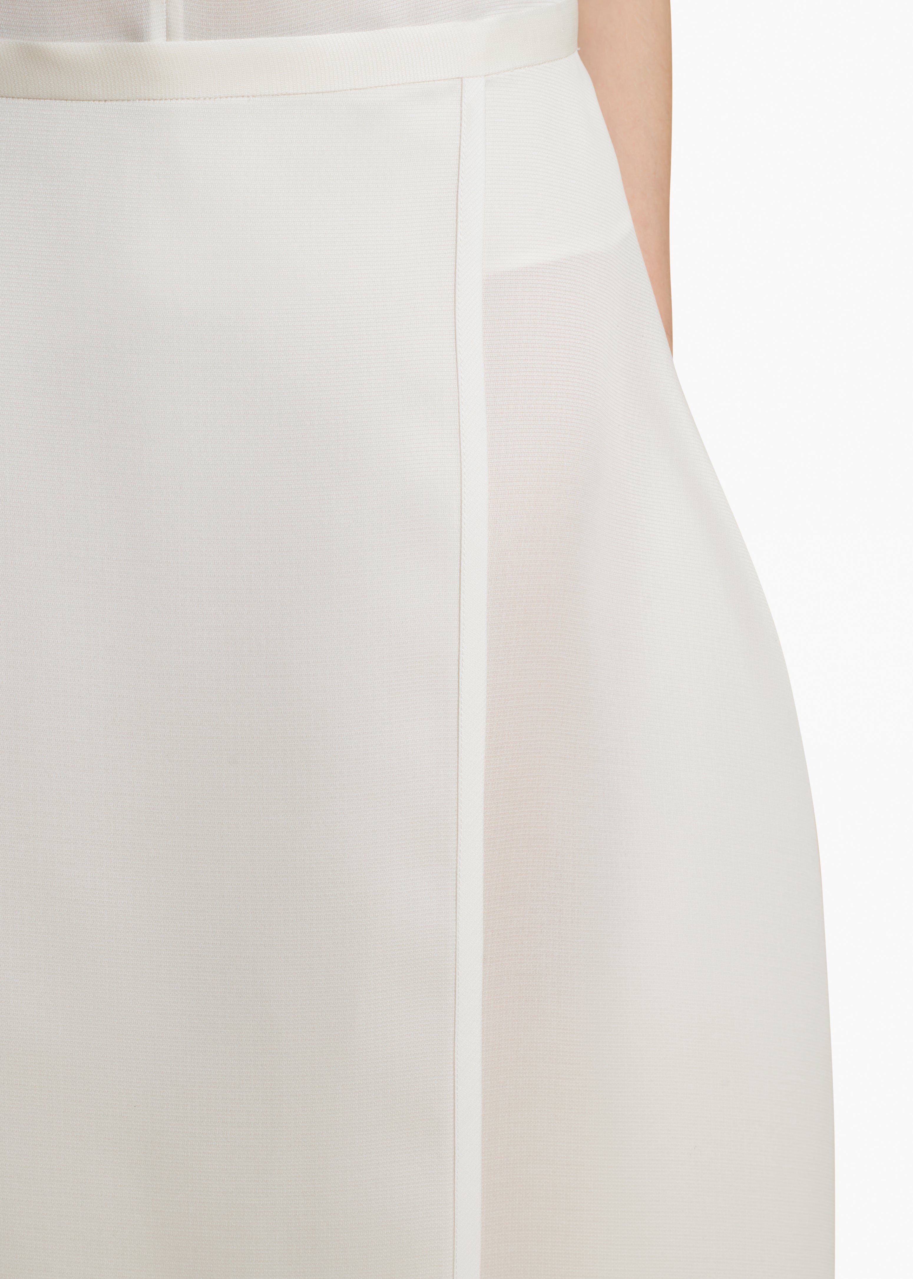 MILA SKIRT IN CHALK DETAILED VIEW 1