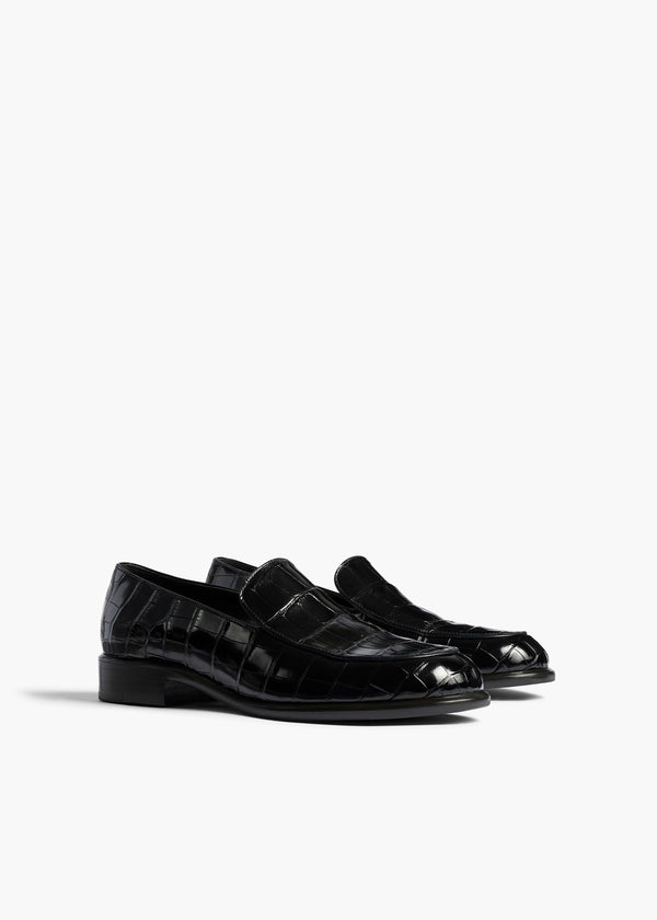 MILES LOAFER 35 BLACK ALLIGATOR F4060 929 200 B