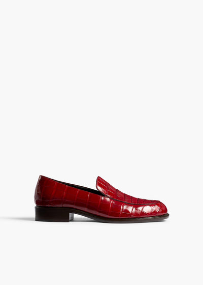 MILES LOAFER 35 RUBY ALLIGATOR F4060 929 526 A