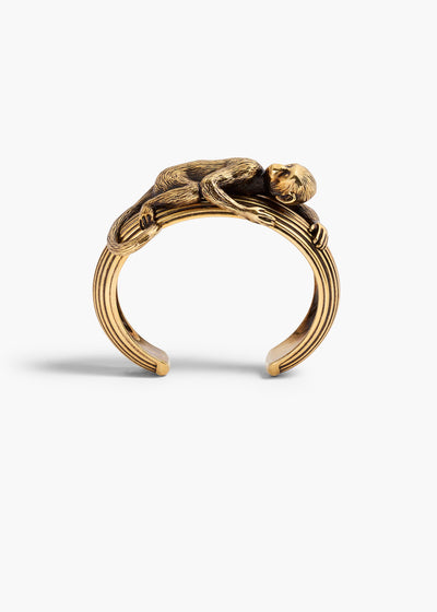 Monkey Bracelet in Antique Gold
