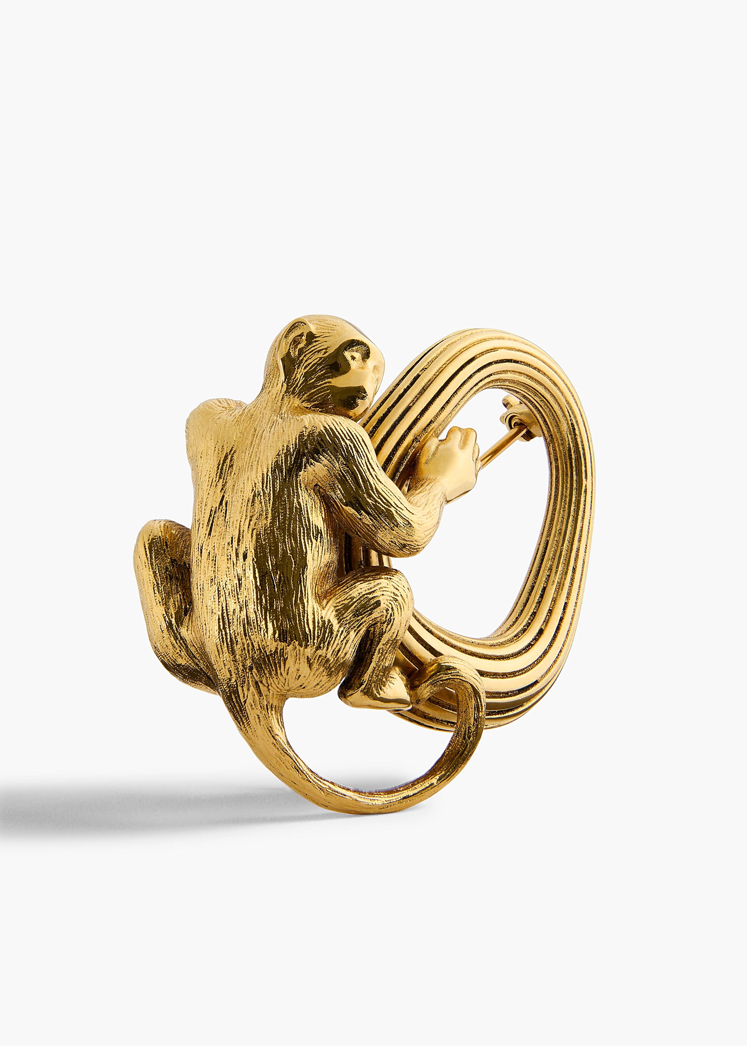 MONKEY BROOCH ANTIQUE GOLD 10249 006 440 B