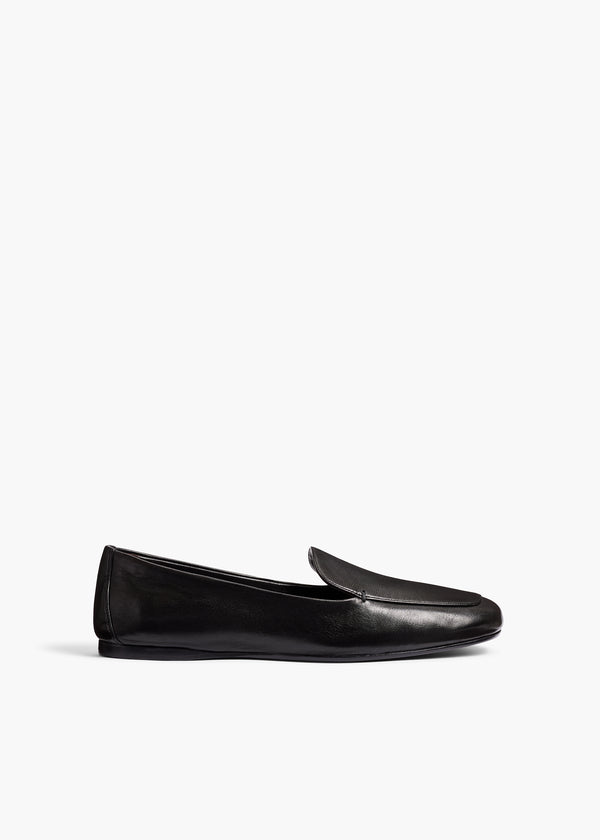 Monroe Loafer in Black Nappa Leather FRONT VIEW