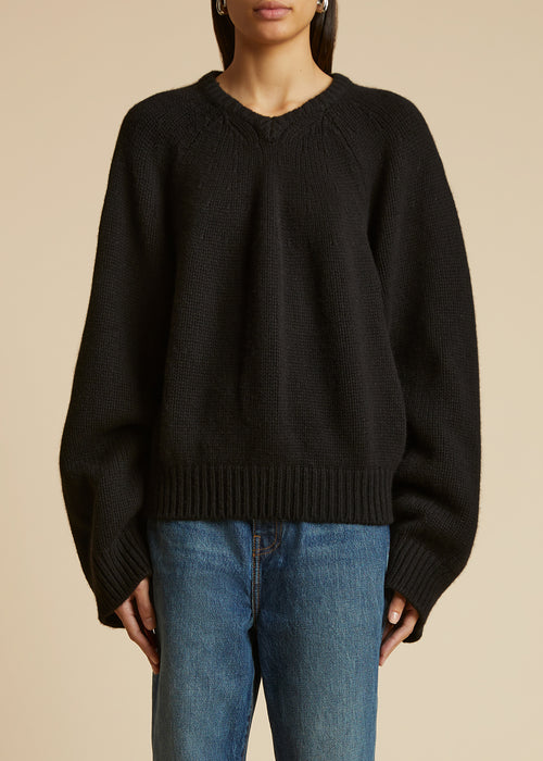 The Nalani Sweater in Black