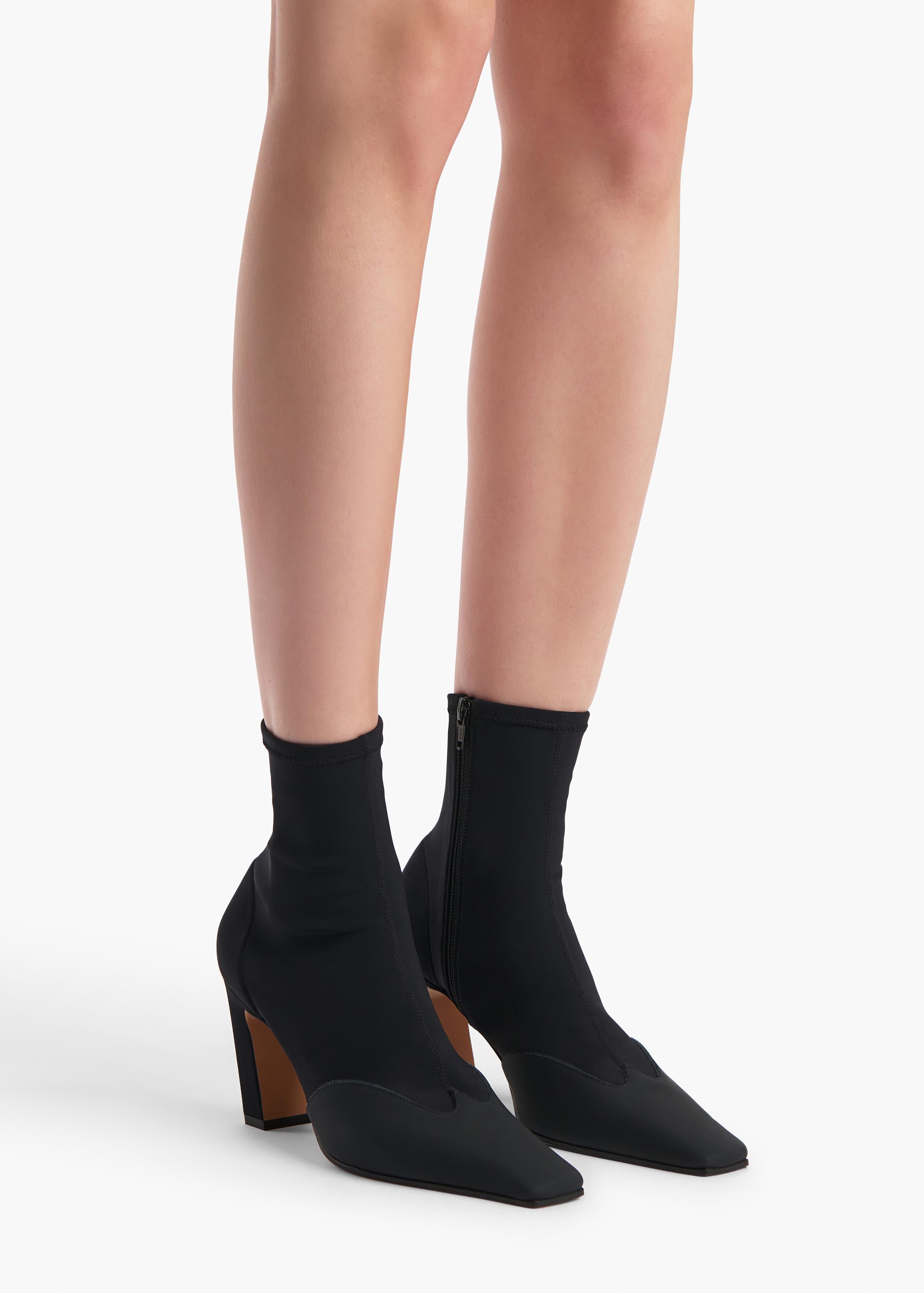 Nevada Stretch High Boot in Black Nylon – KHAITE