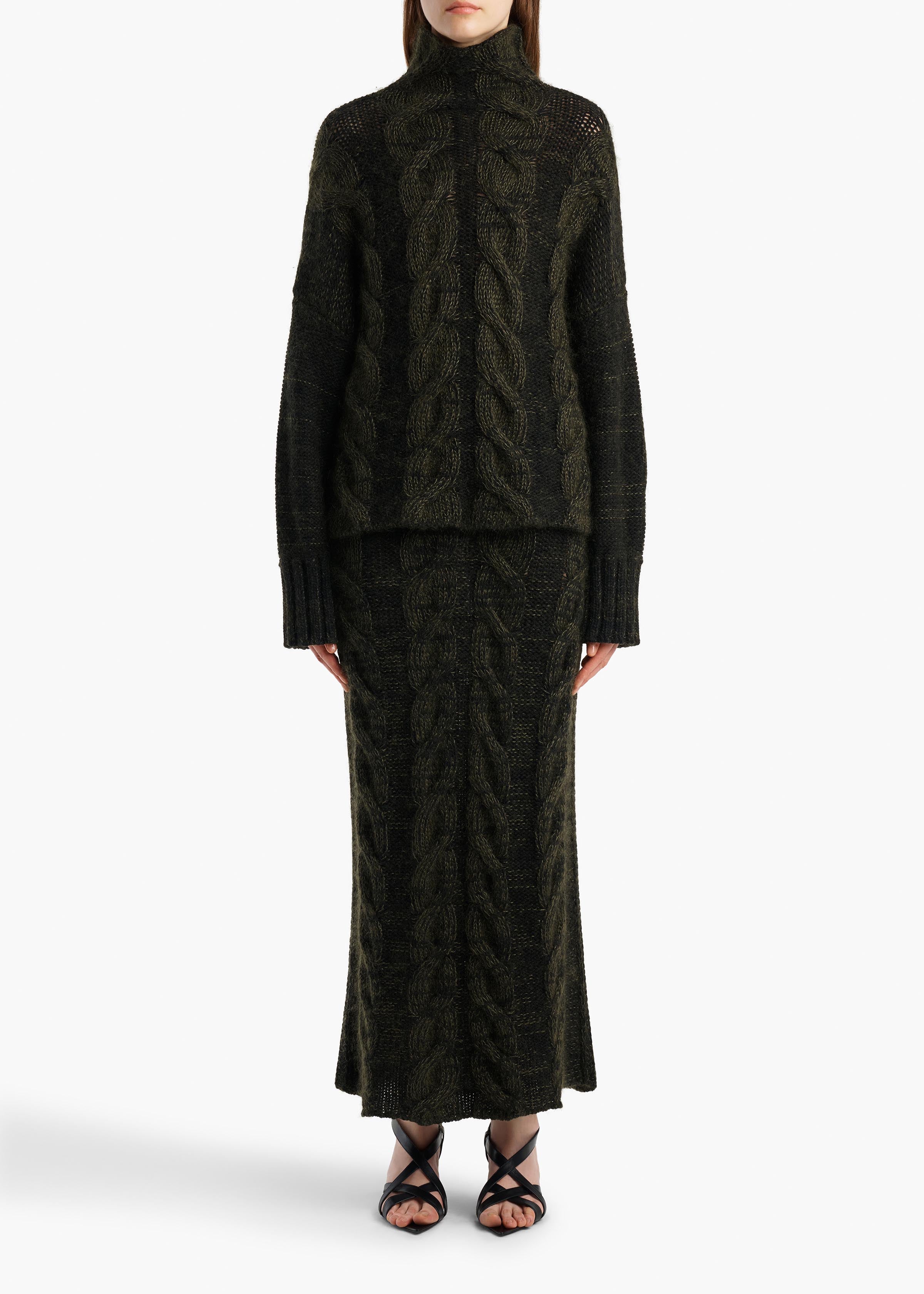 NICO SWEATER BLACK OLIVE MULTI 18386675 793 A STYLED