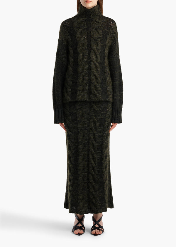 NICO SWEATER BLACK OLIVE MULTI 18386675 793 A STYLED