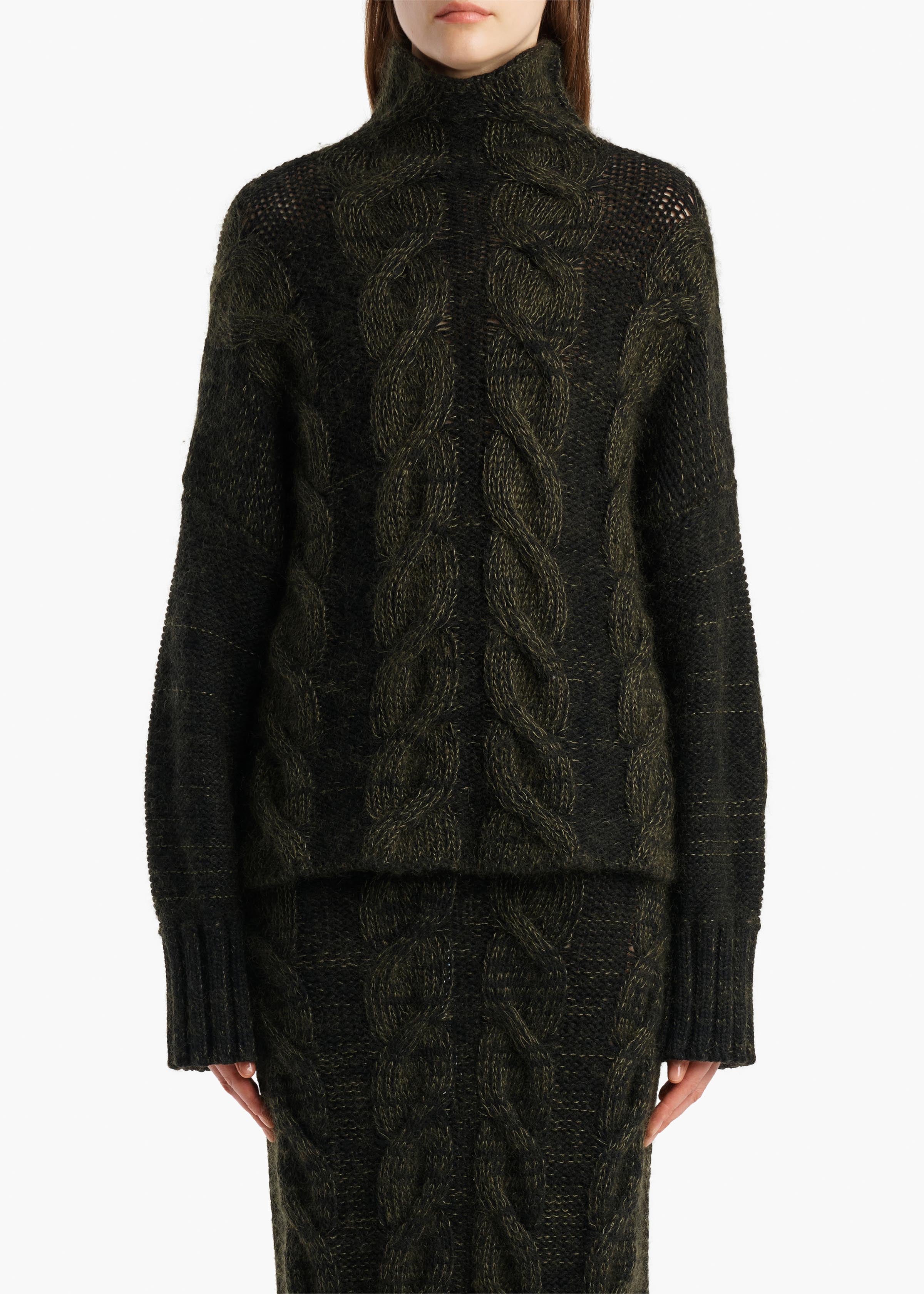 NICO SWEATER BLACK OLIVE MULTI 18386675 793 B