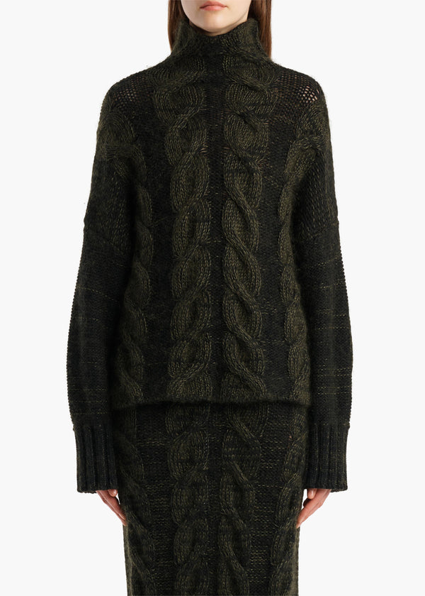 NICO SWEATER BLACK OLIVE MULTI 18386675 793 B