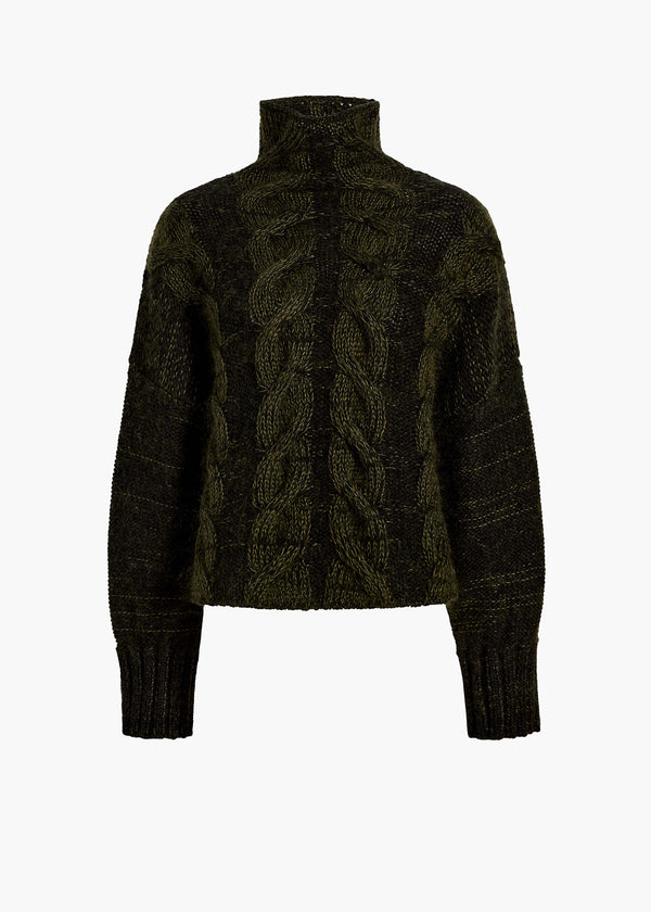 NICO SWEATER OLIVE MULTI 18386675 793 GHOST