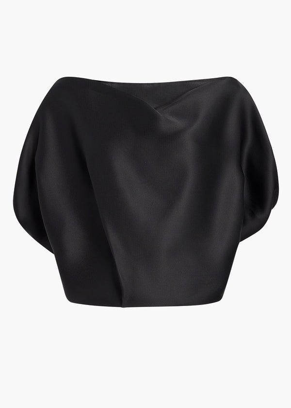 Niles Top in Black FLAT VIEW