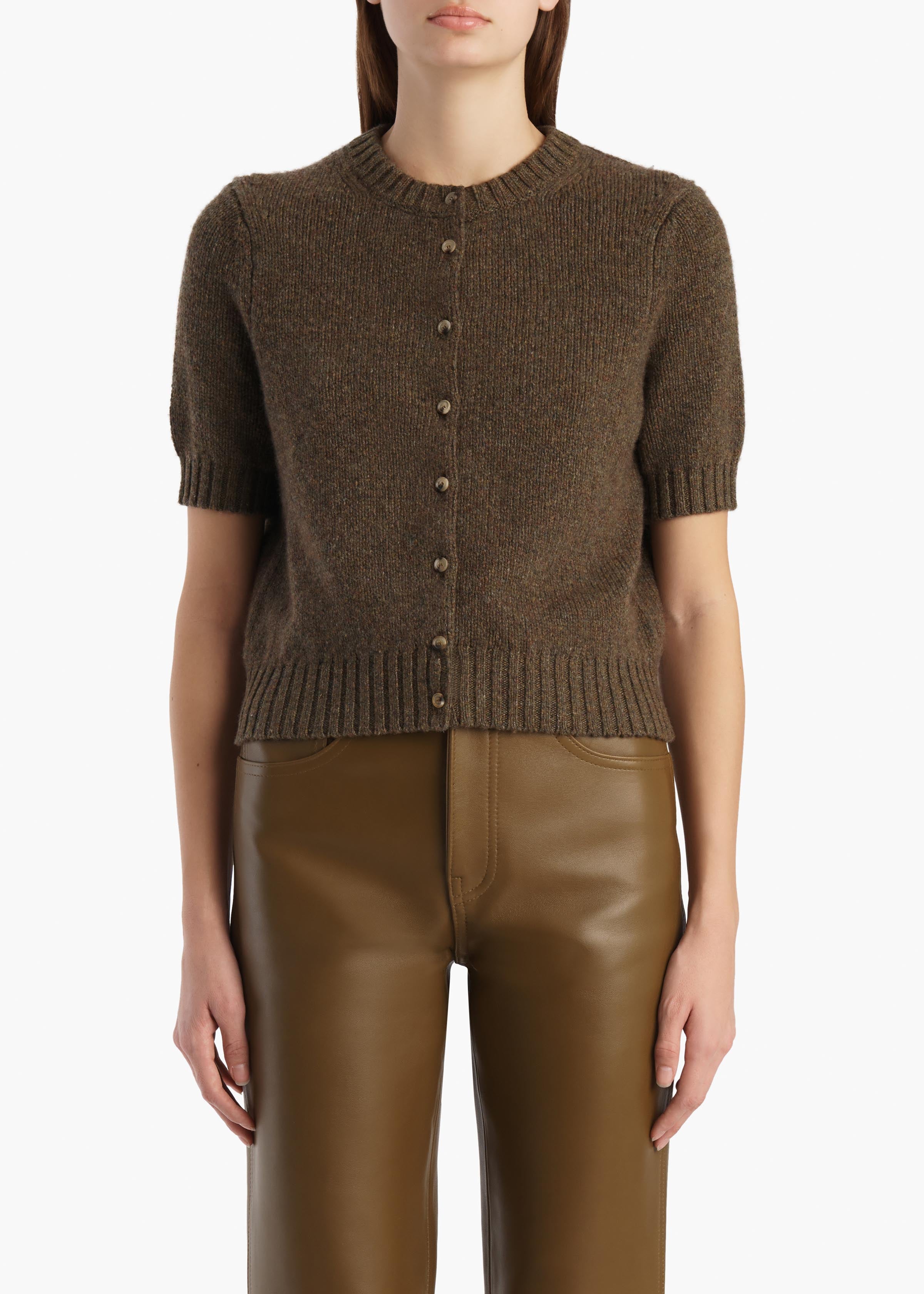 Nora Cardigan in Artichoke – KHAITE