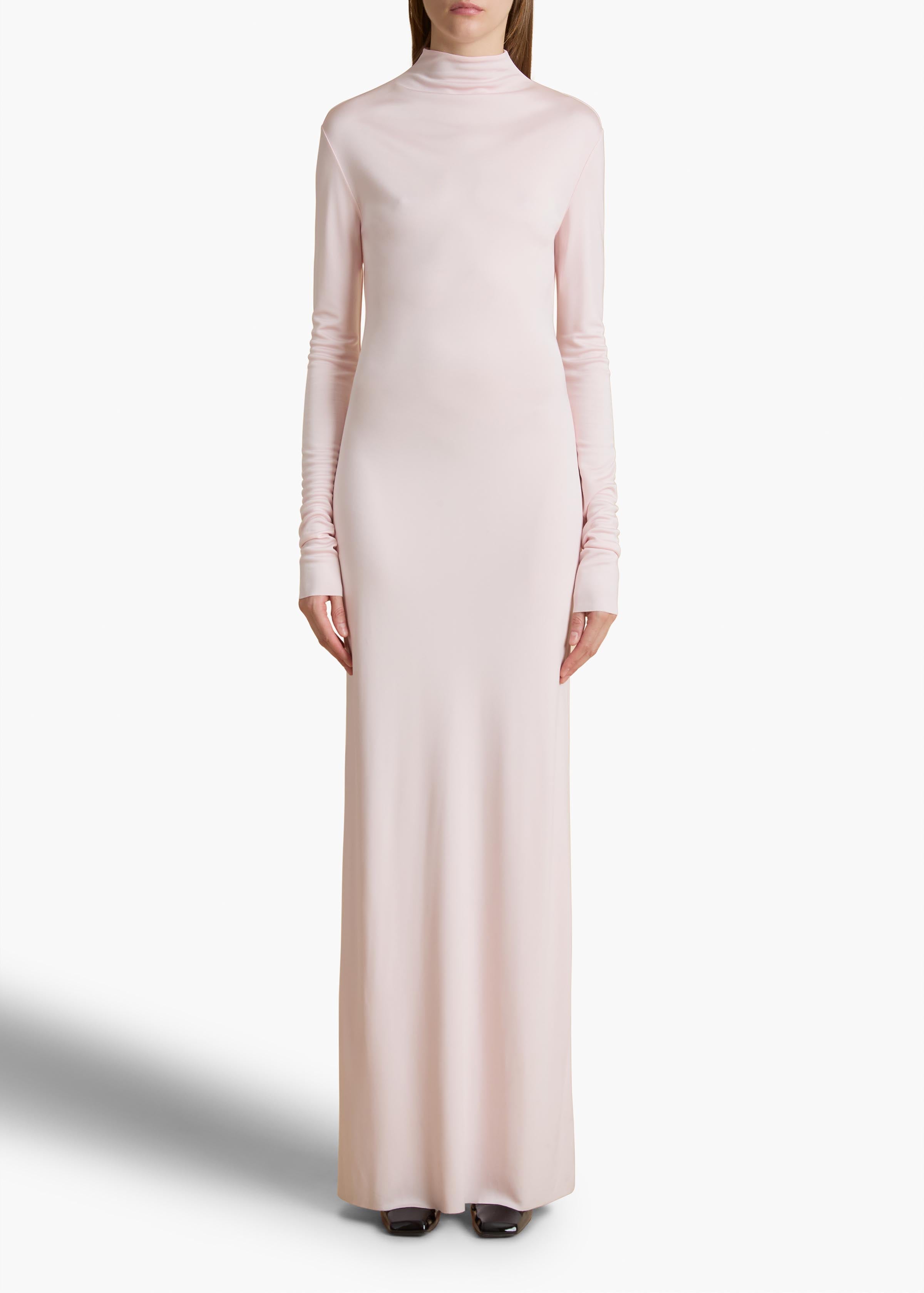 Norla Dress in Soft Pink FRONT VIEW