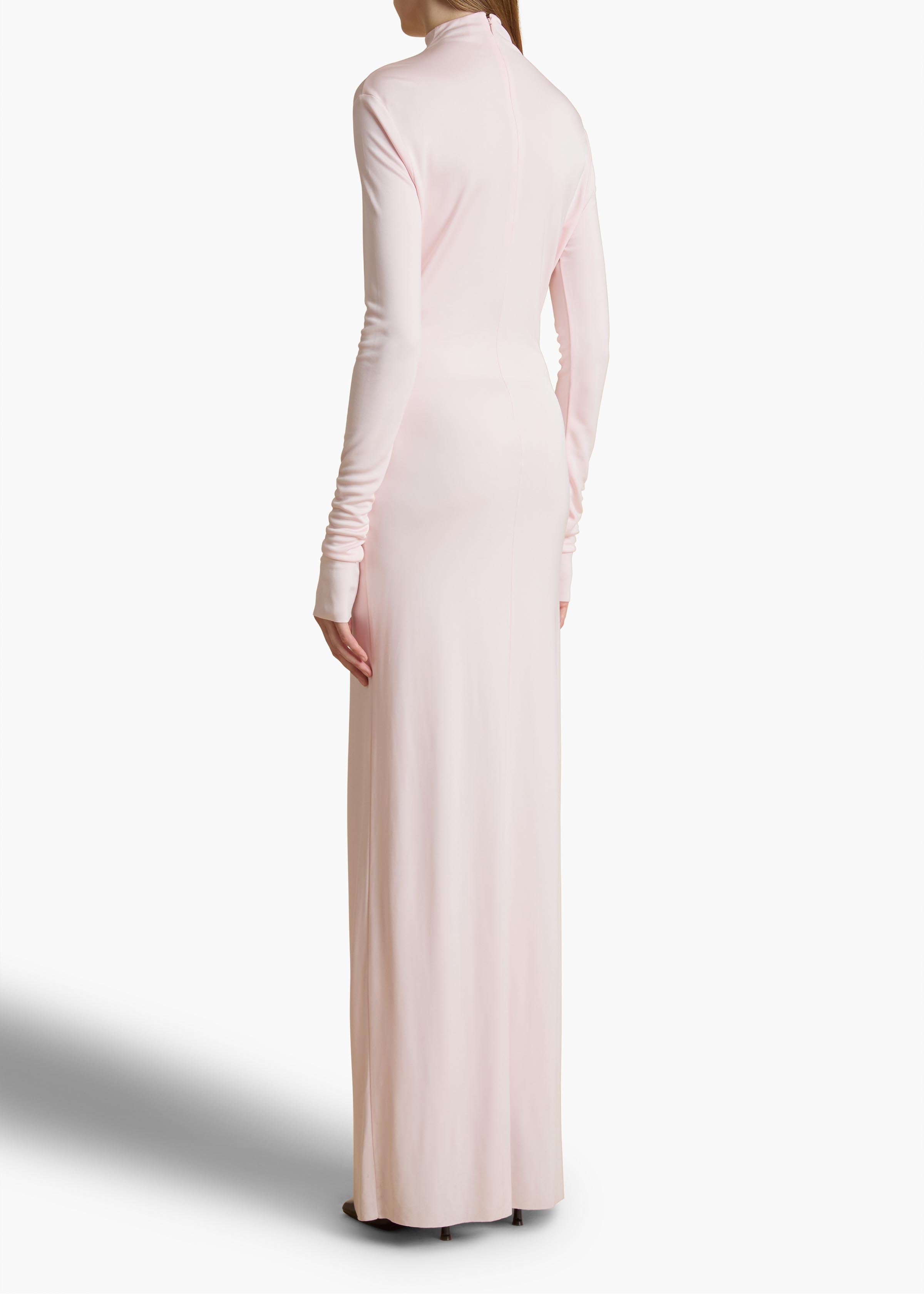 Norla Dress in Soft Pink BACK VIEW