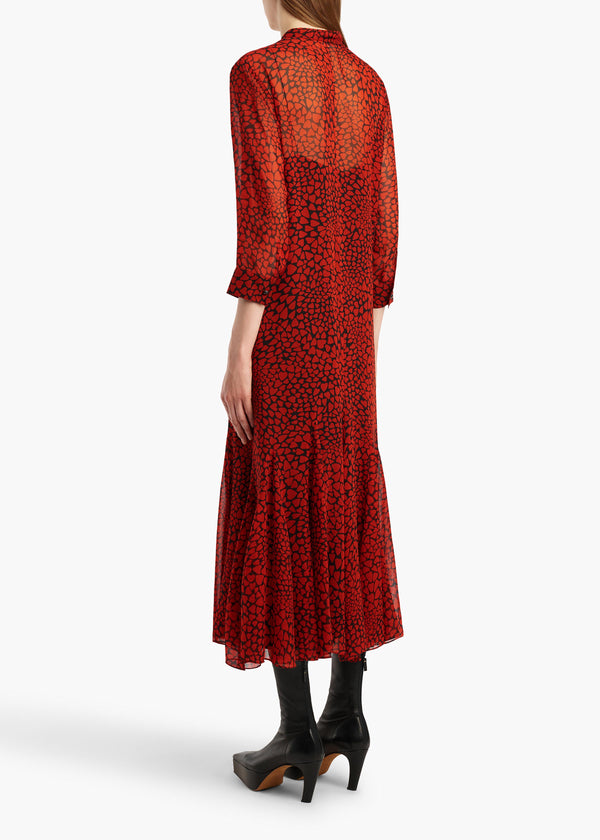 ODELIA DRESS BLACKRED 56933377 369 C