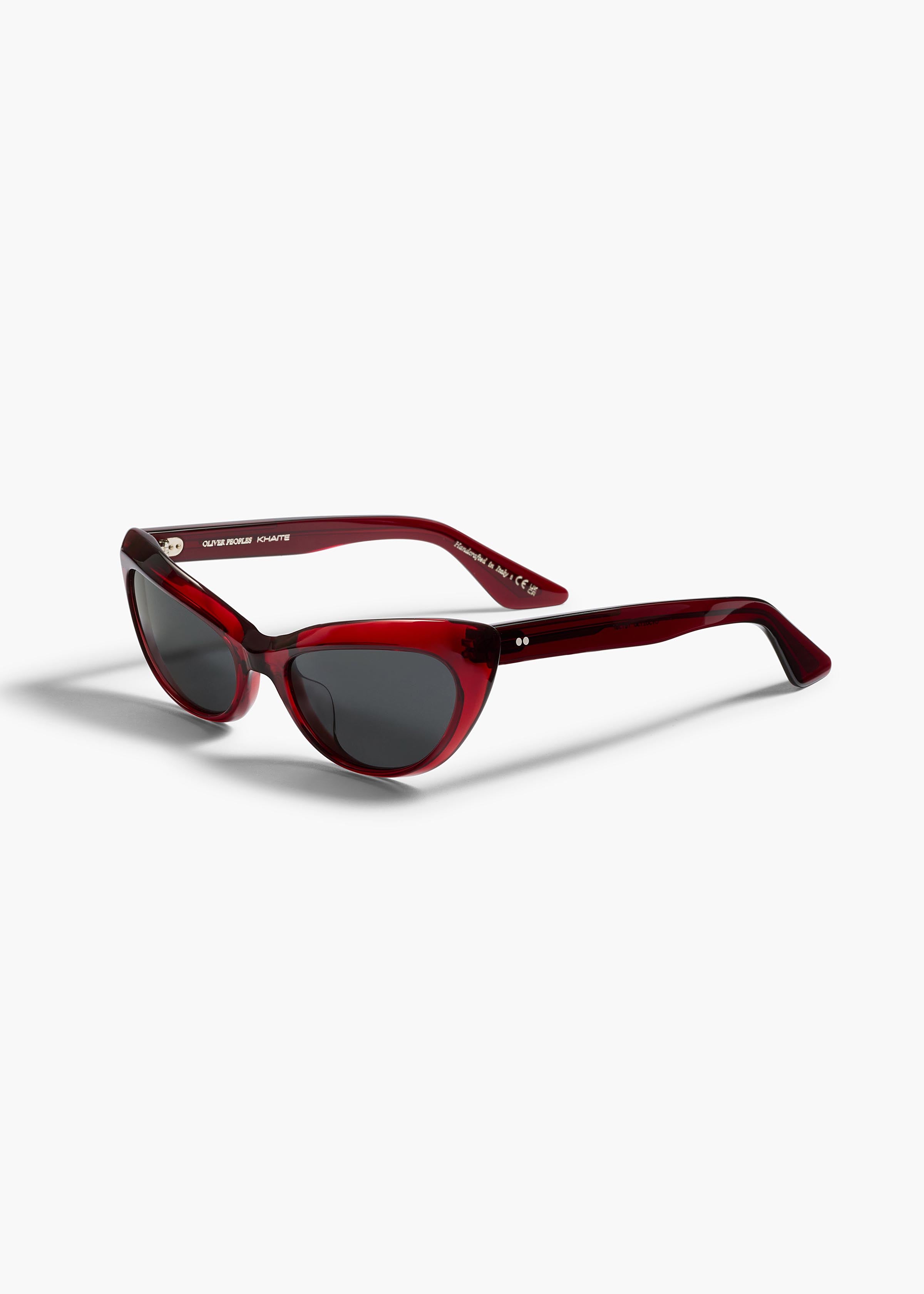 KHAITE x Oliver Peoples 1963C in Dark Red and Grey