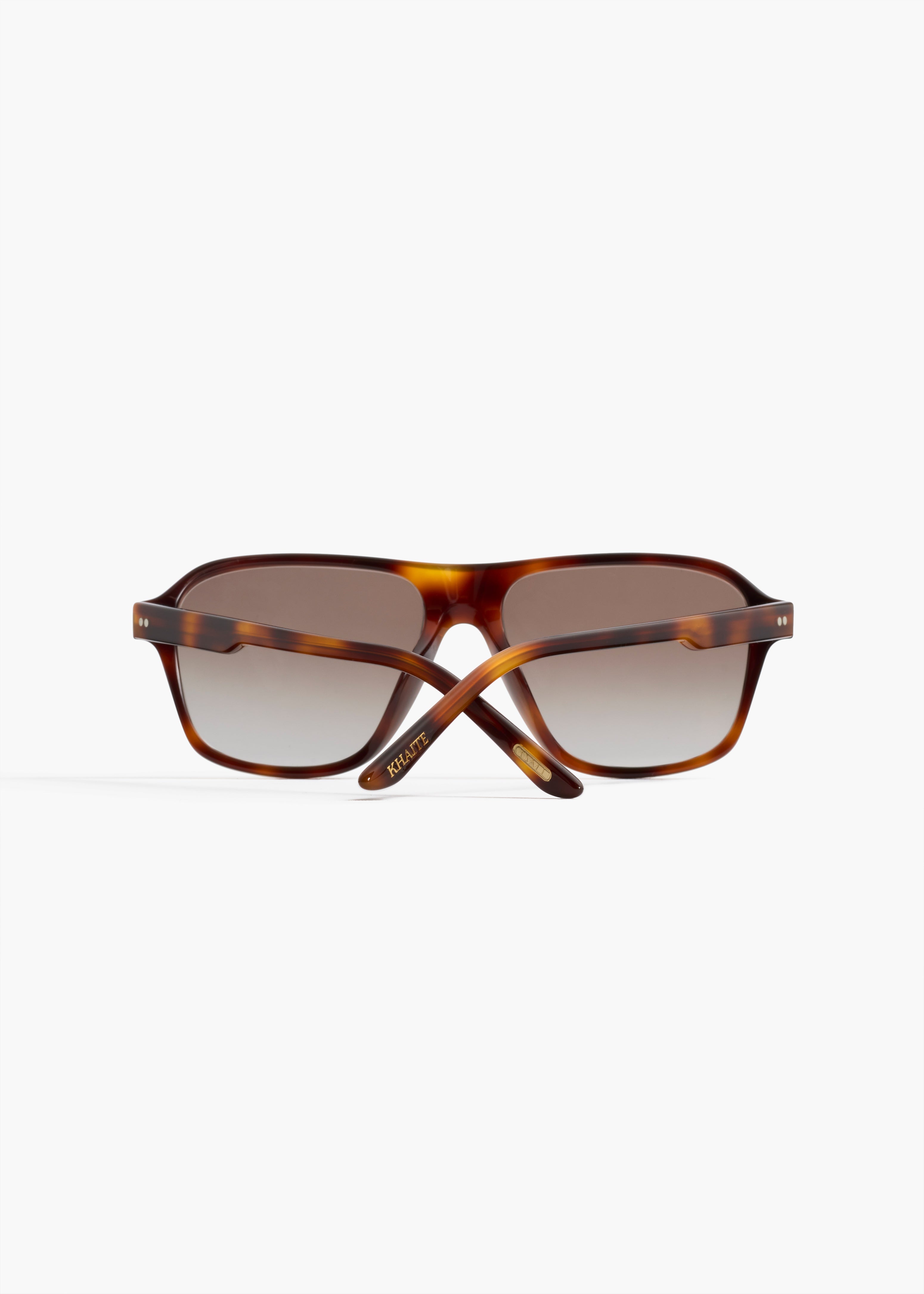 KHAITE x Oliver Peoples 1978RX in Dark Mahogany and Soft Tan Gradient