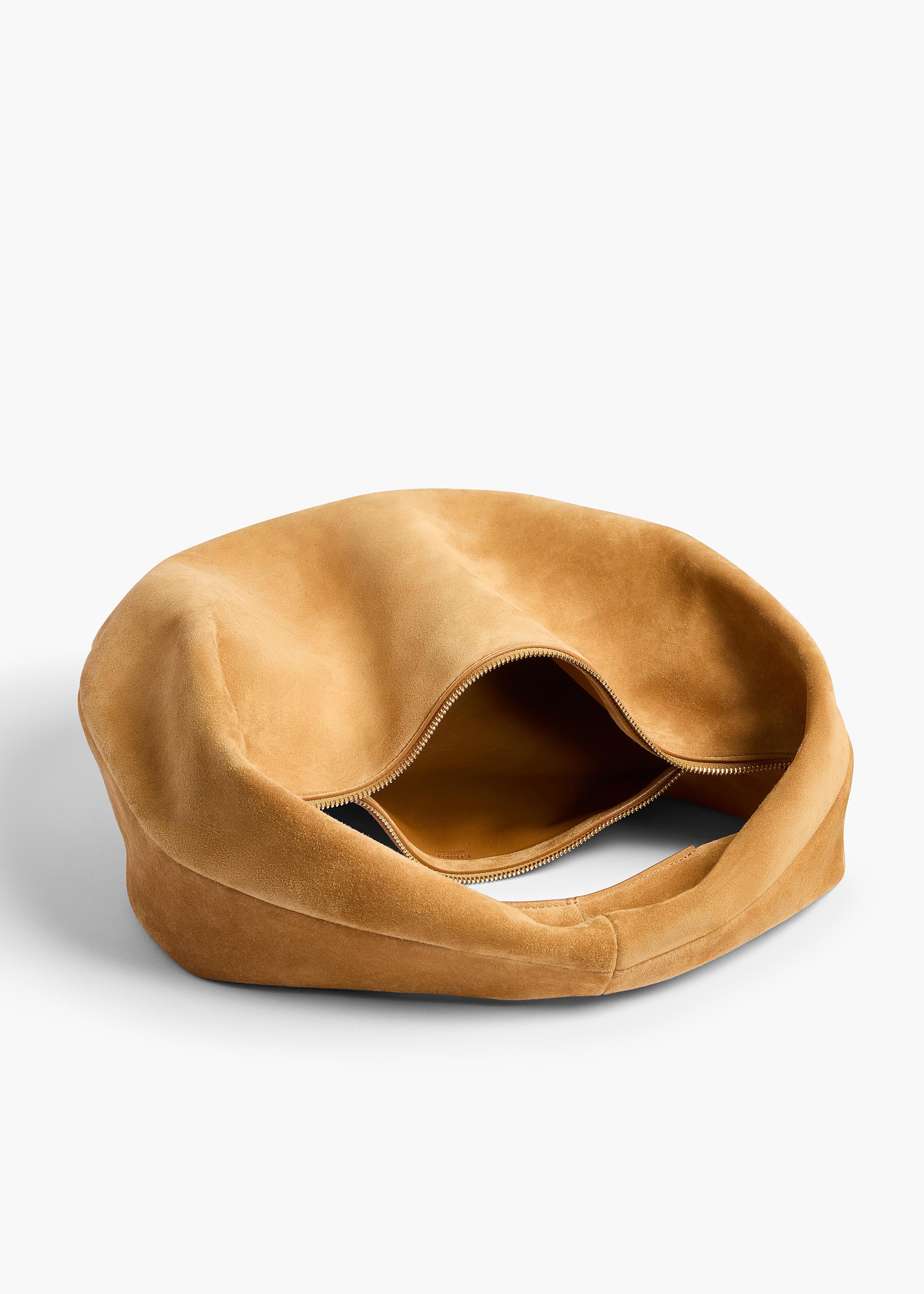 Medium Olivia Hobo in Goldenrod Suede