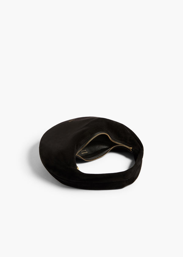 Mini Olivia Hobo in Black Suede