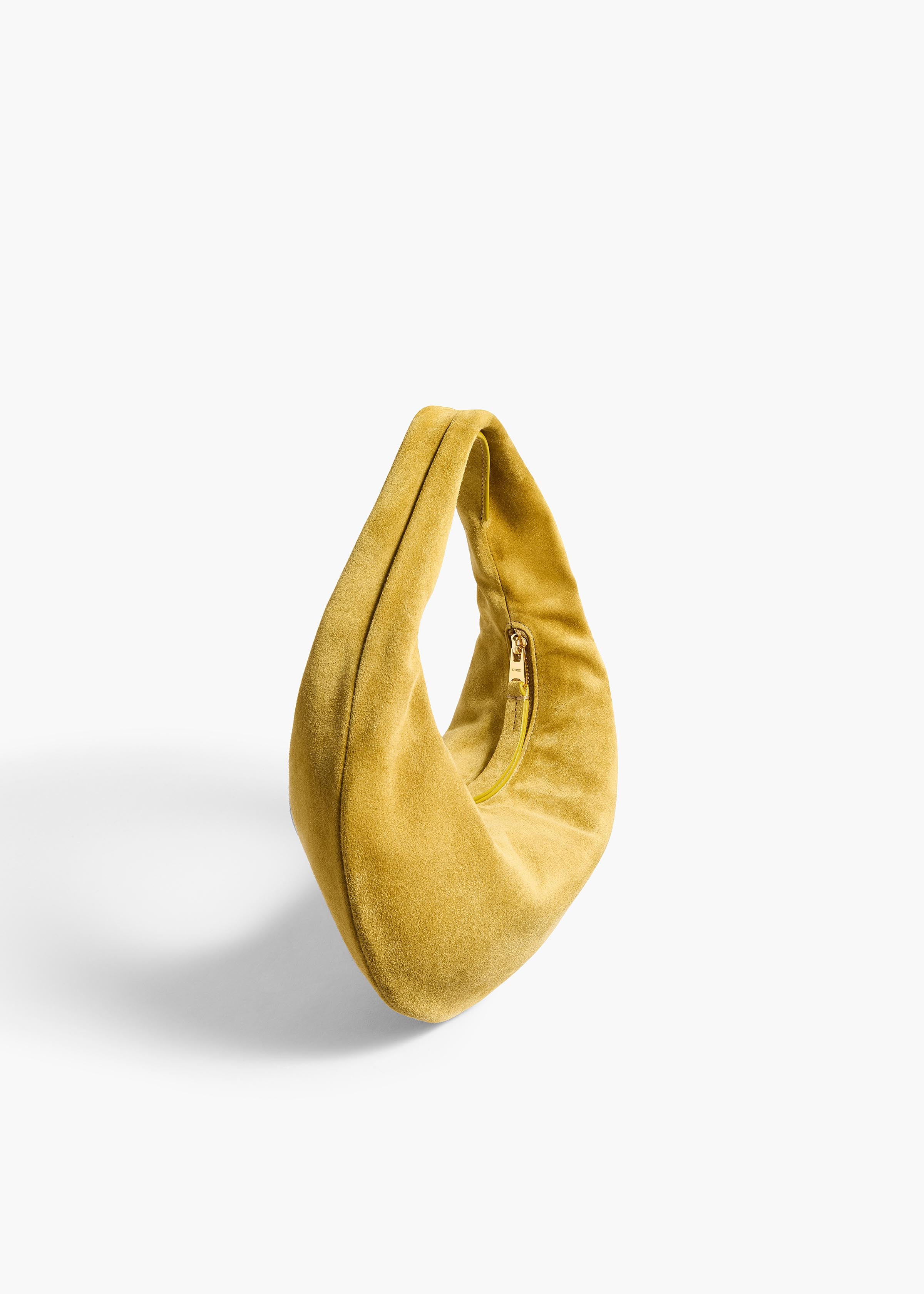 KHAITE  - Mini Olivia Hobo in Golden Olive Suede