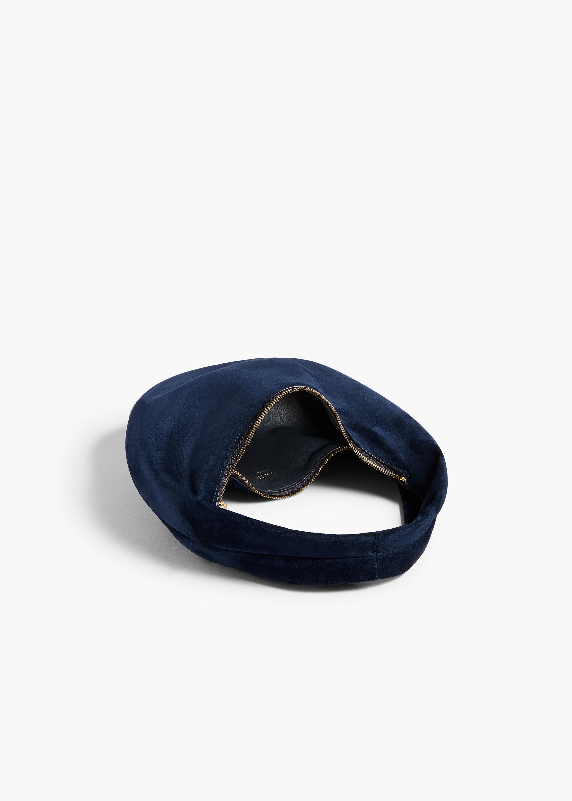 Mini Olivia Hobo in Midnight Navy Suede