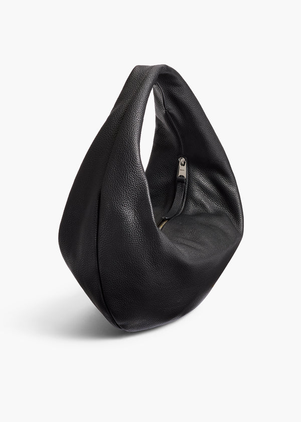 Medium Olivia Hobo in Black Pebbled Leather BACK VIEW