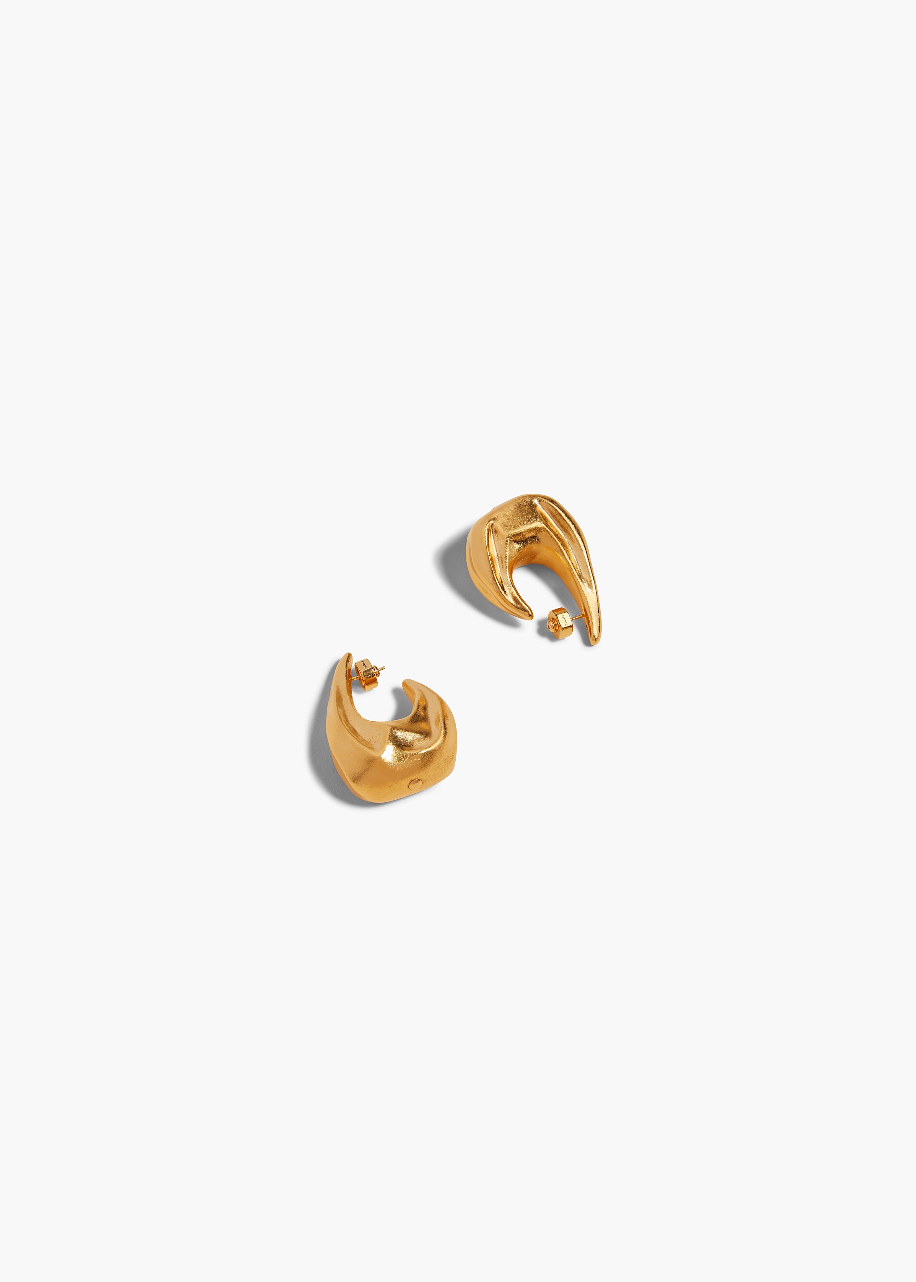 KHAITE LLC - Medium Olivia Hoop Earrings in Gold