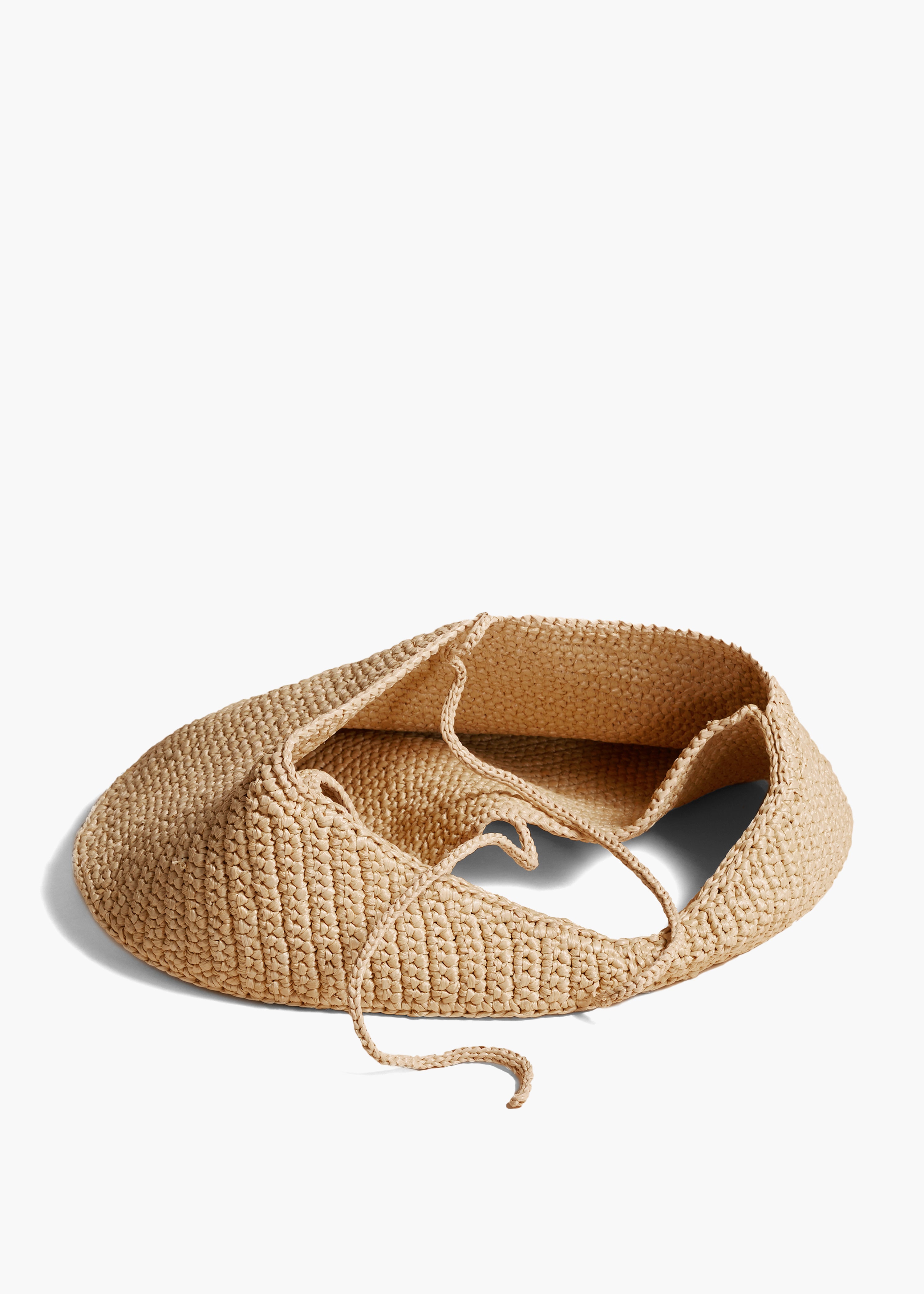 KHAITE - Medium Olivia Hobo in Natural Raffia